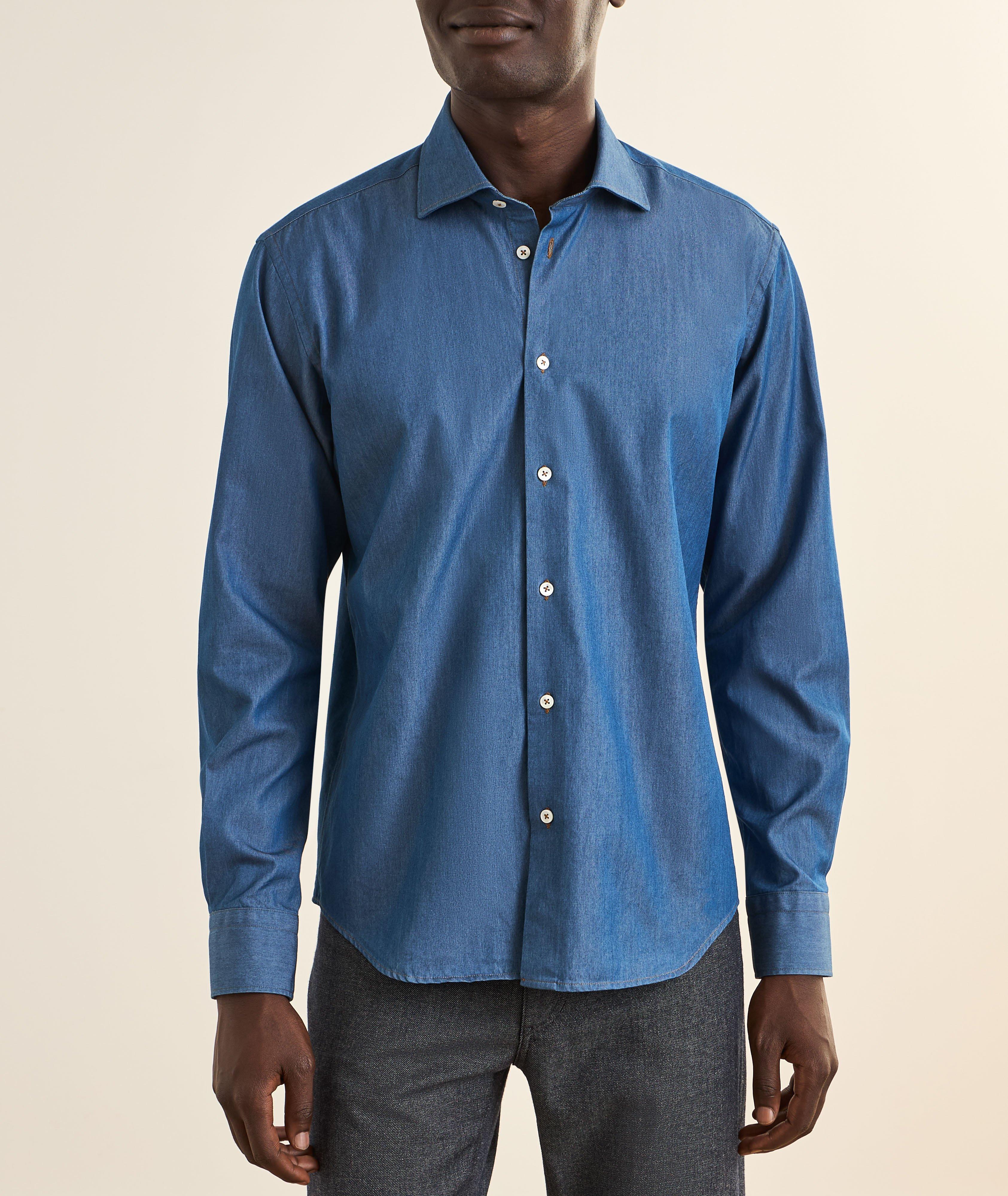 Chemise chambray coton image 1