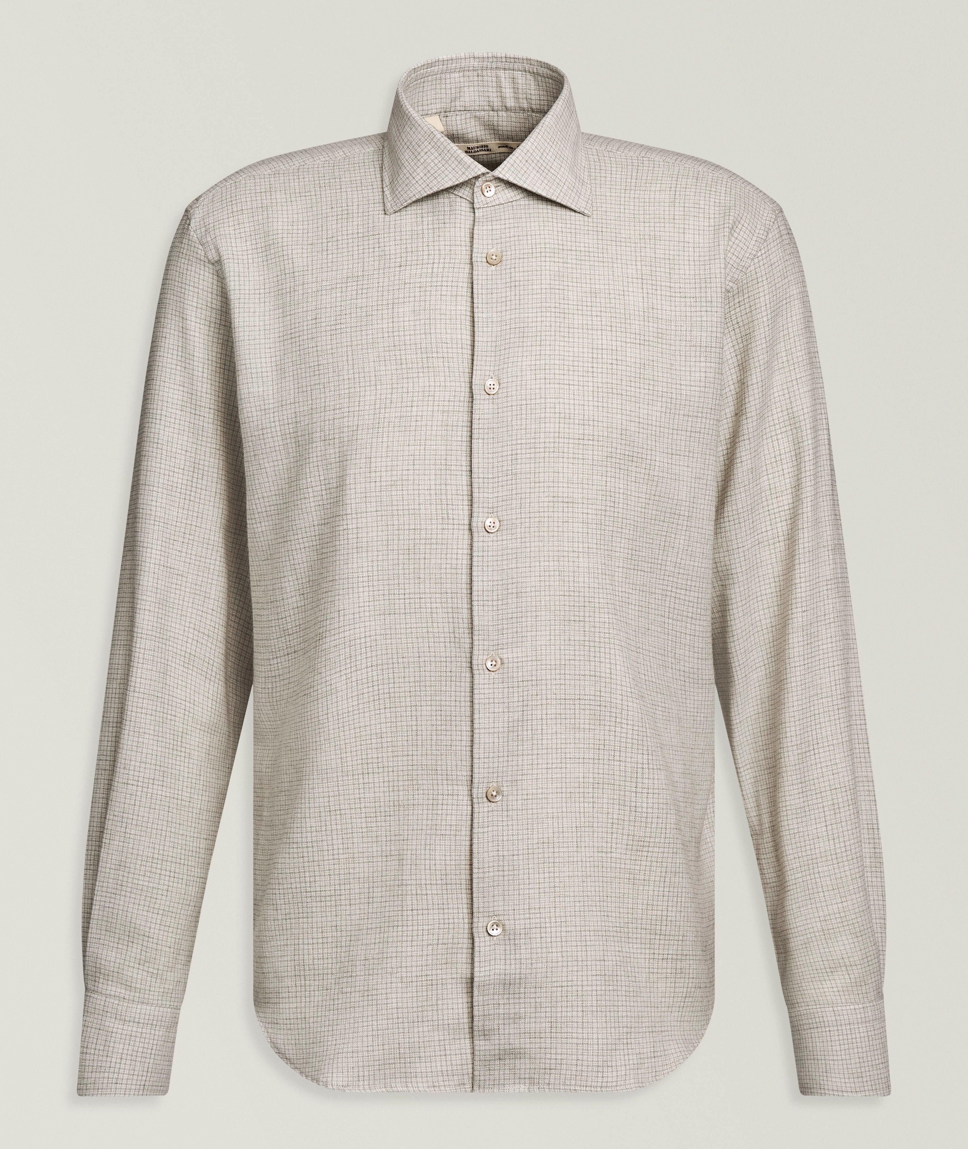Maurizio Baldassari BALD LS LTGRY MCRO BSKT SHIRT