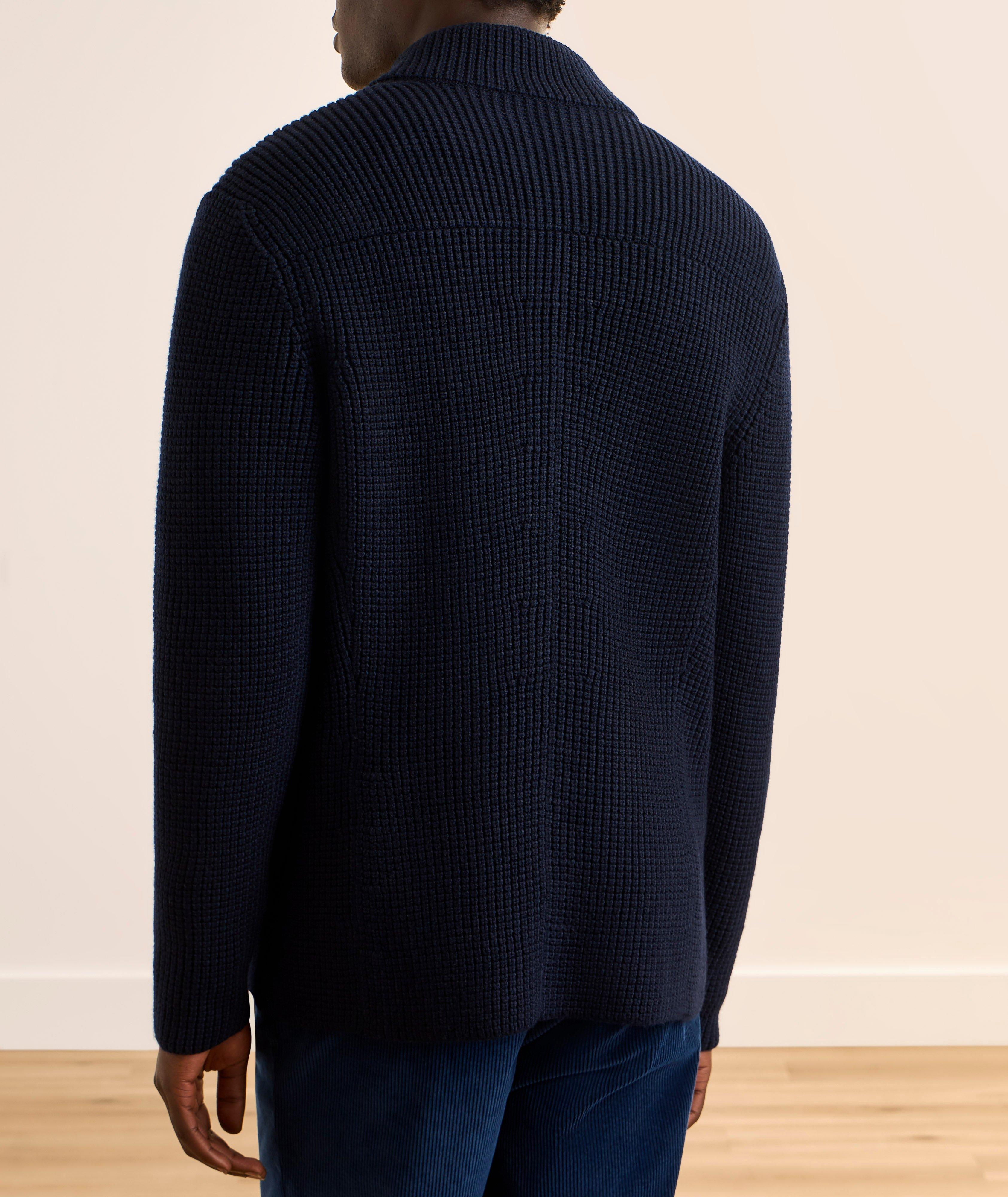 Virgin Wool Full-Zip Cardigan  image 2