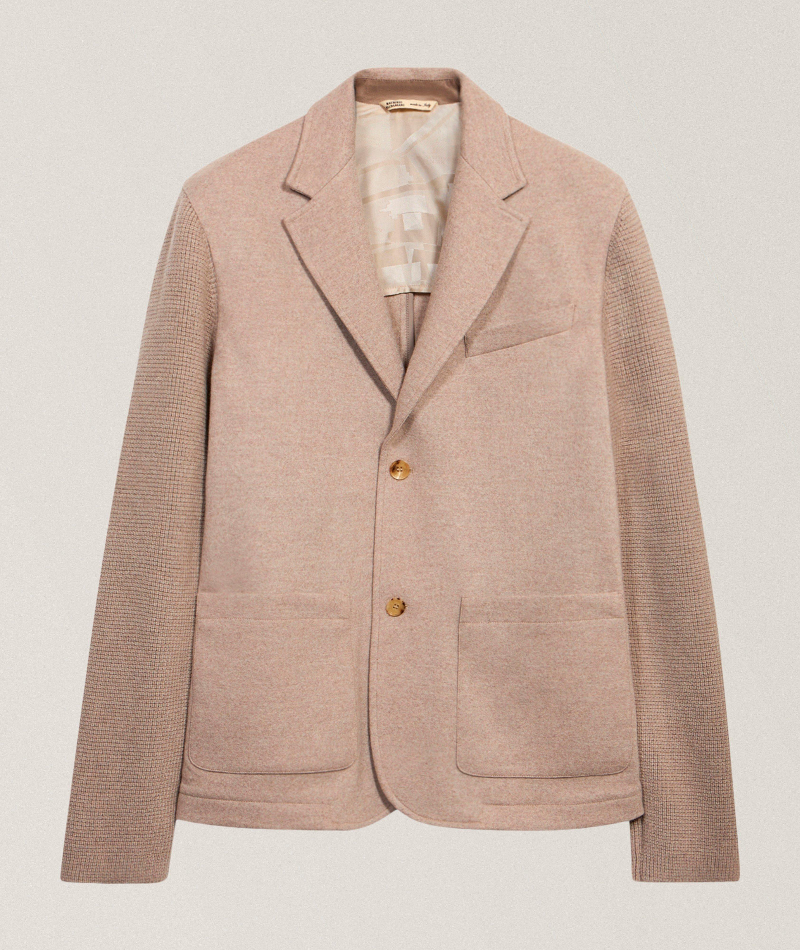 Maurizio Baldassari BALD BGE KNIT SLEEVE WL JKT