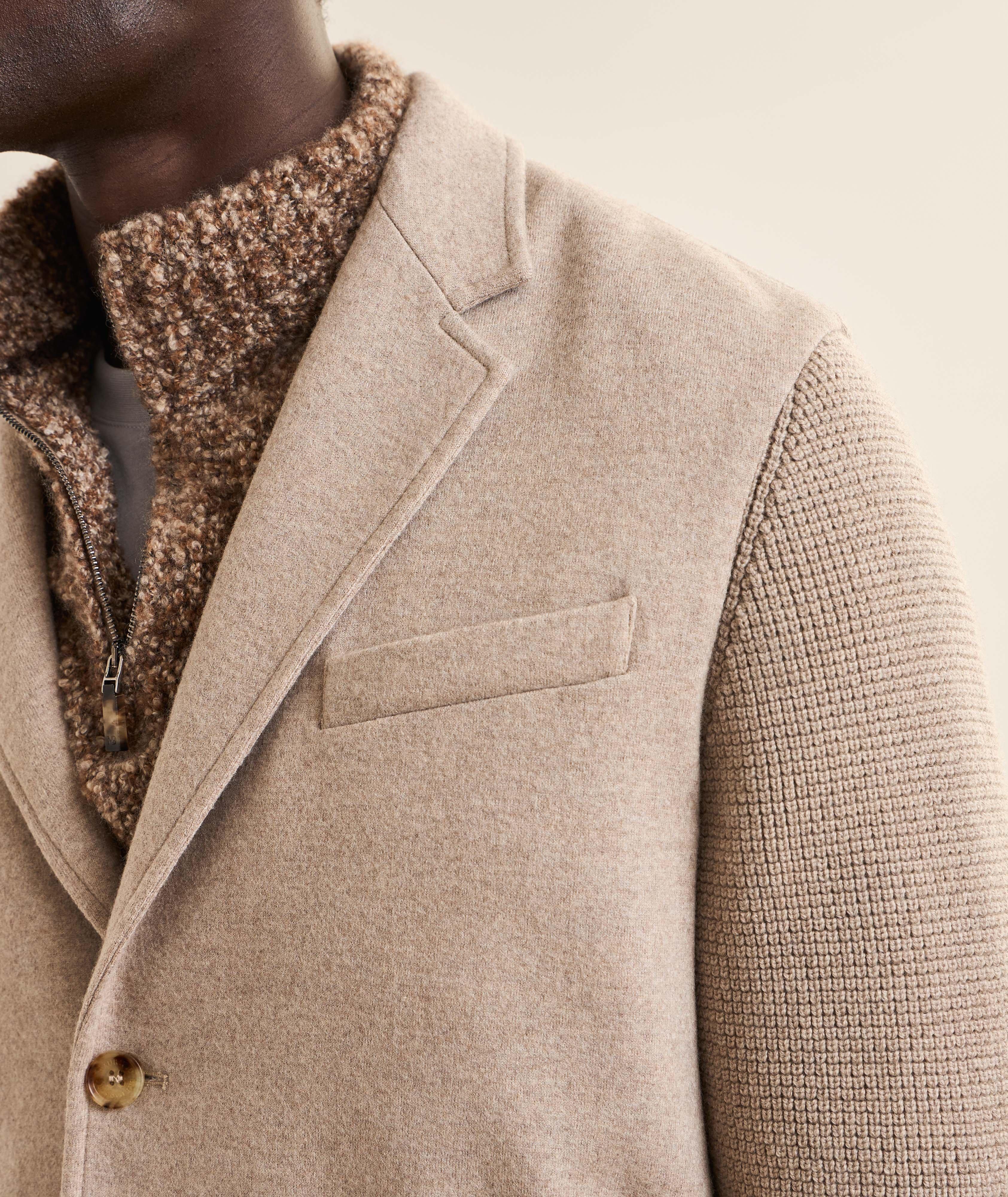 BALD BGE KNIT SLEEVE WL JKT image 3