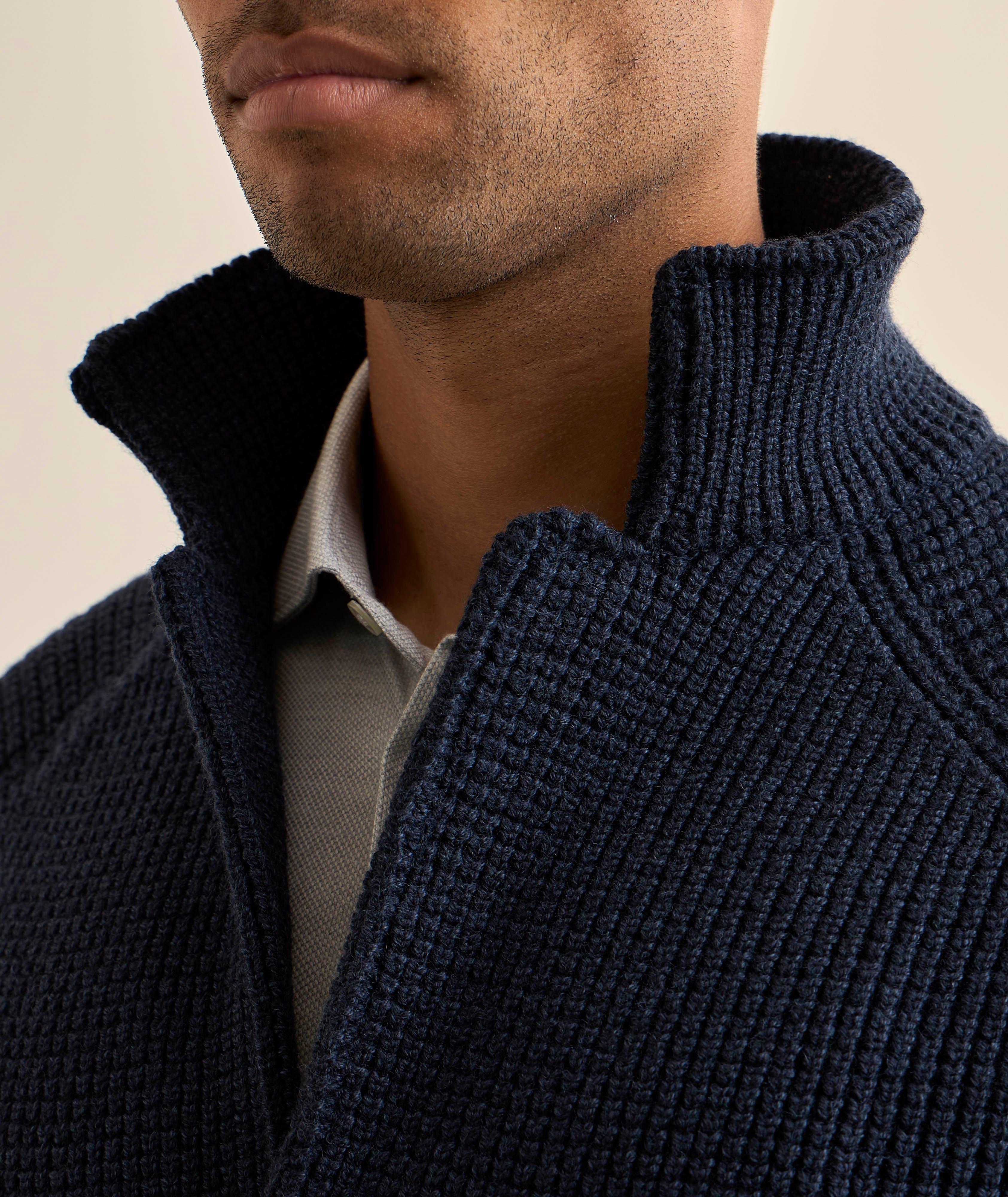 Maurizio Baldassari Brenta Virgin Wool Cardigan | Sweaters & Knits
