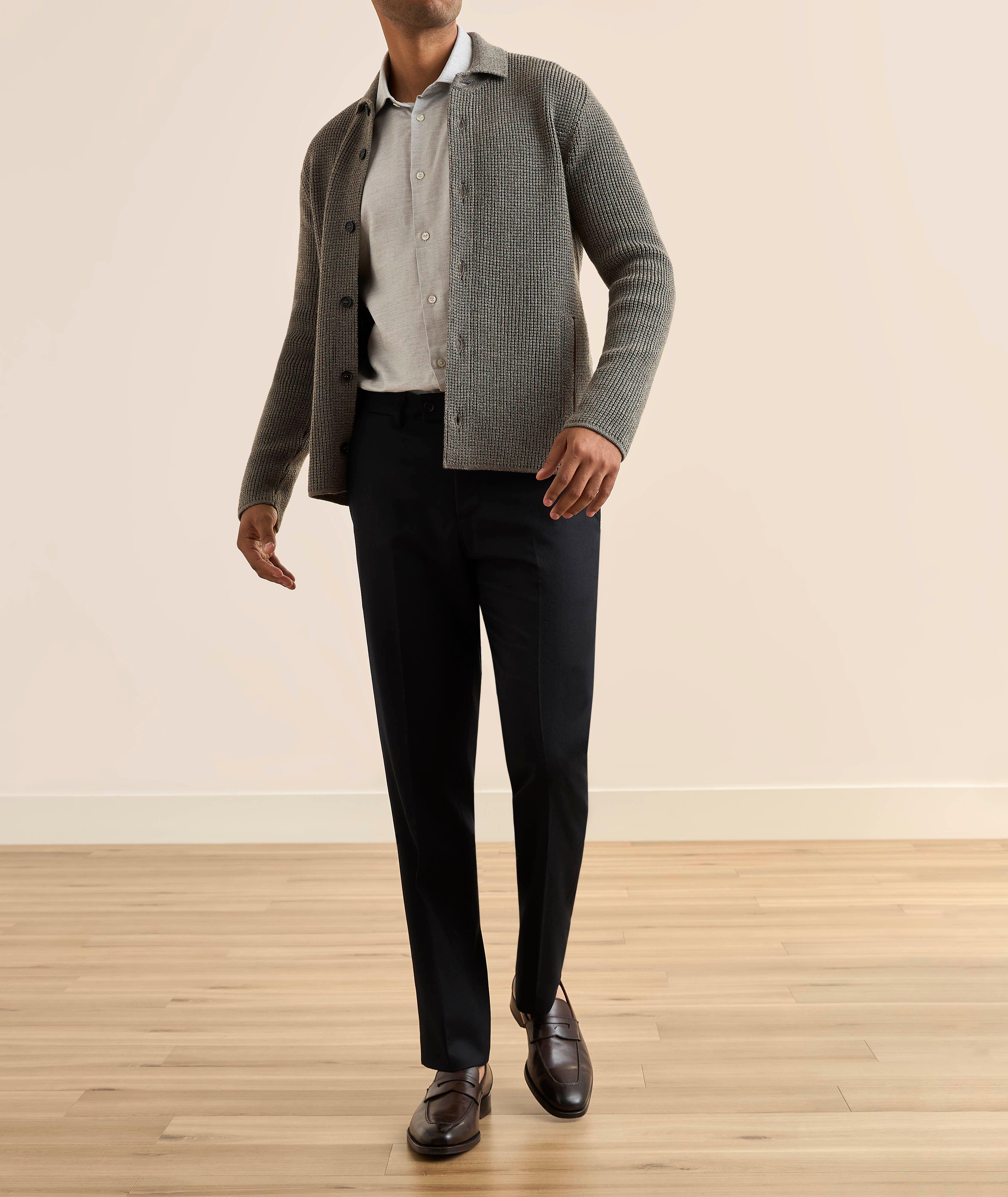 Milano Stitch Virgin Wool Overshirt image 4