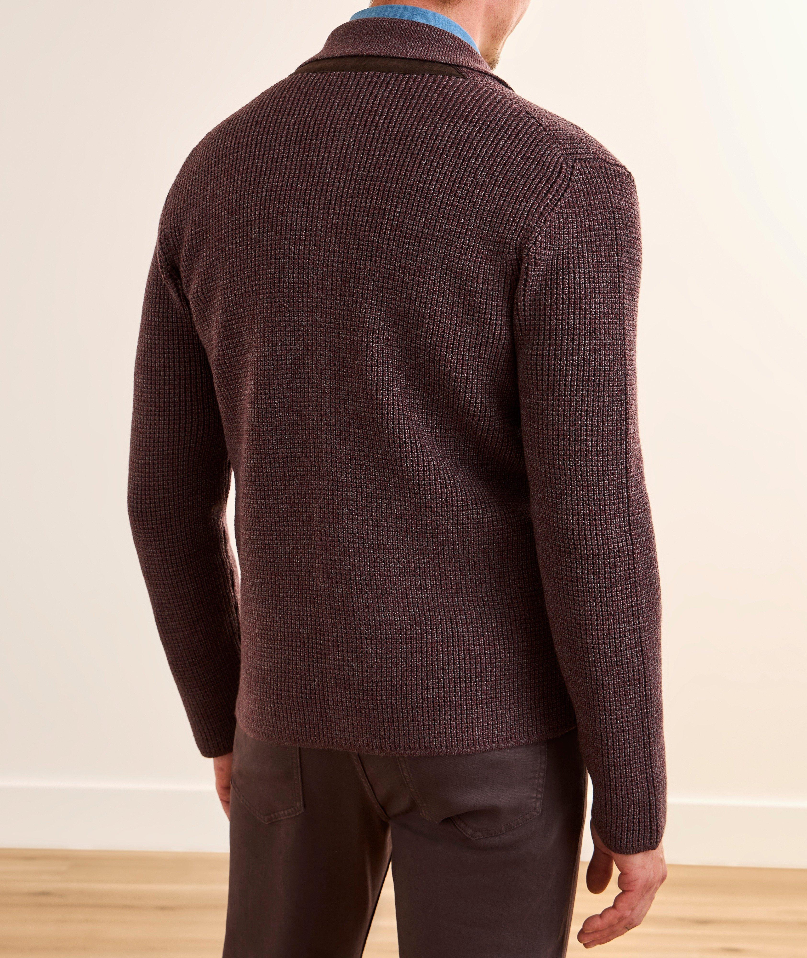 Milano Stitch Virgin Wool Overshirt image 2