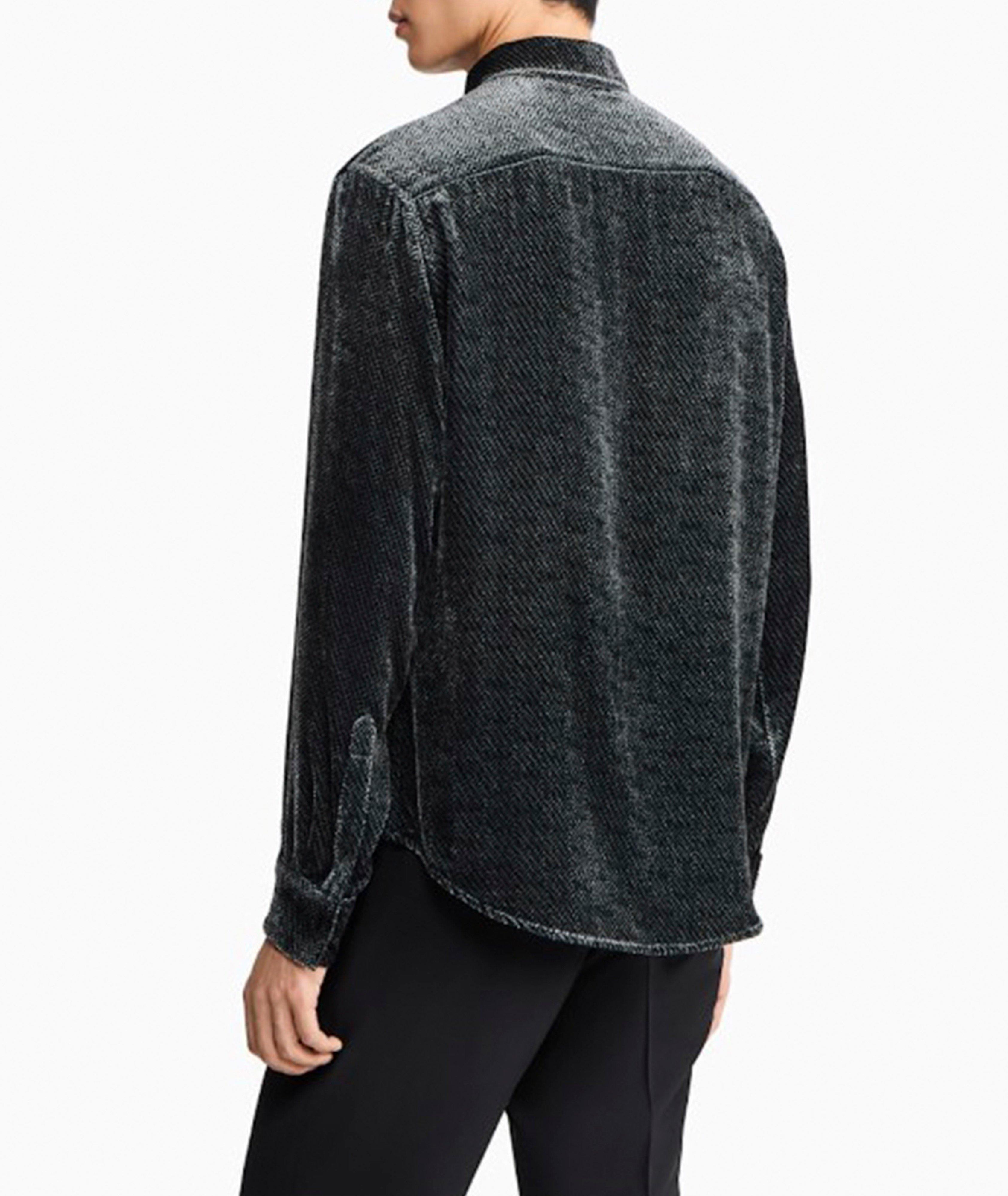Chemise soie-viscose velours dévoré image 2
