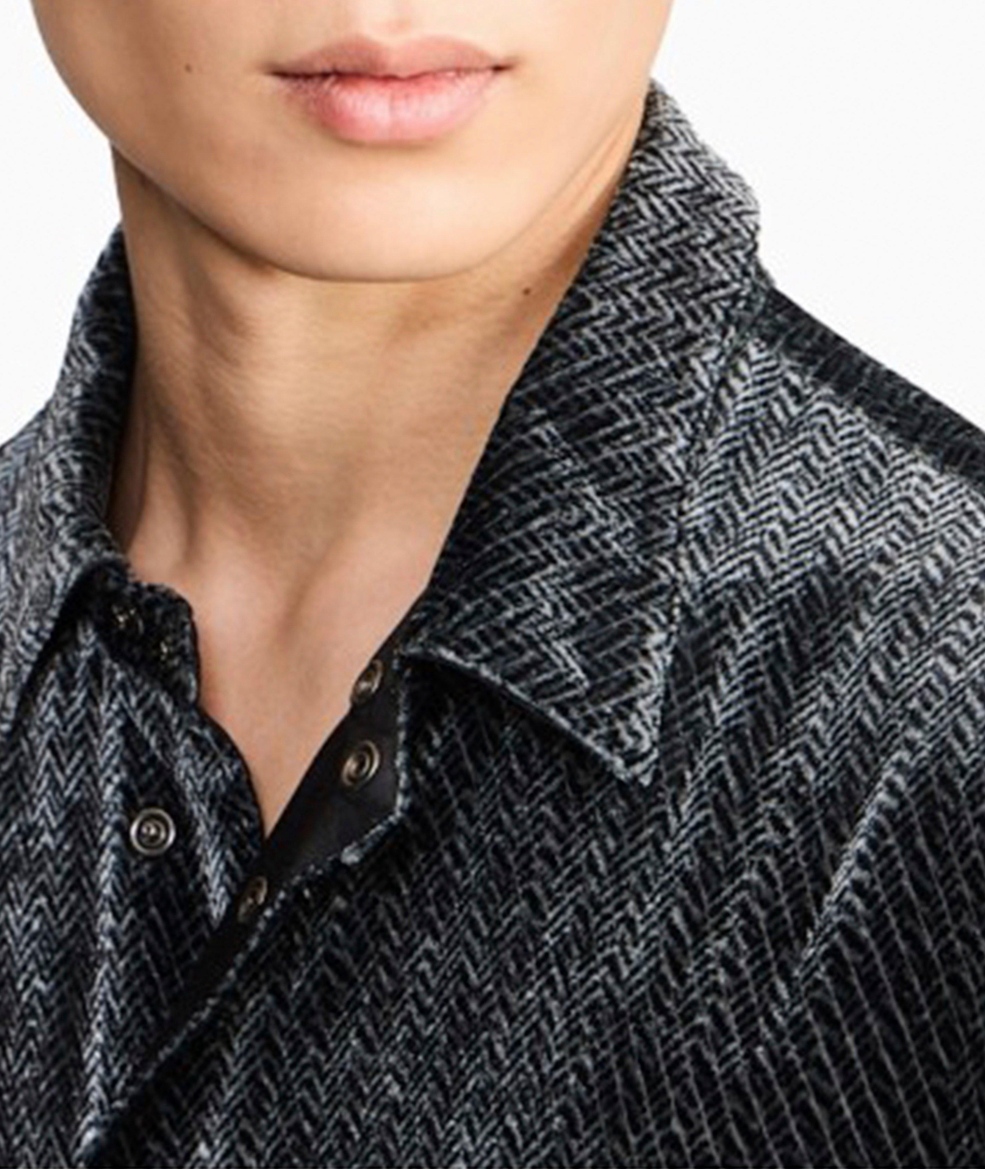 Chemise soie-viscose velours dévoré image 3