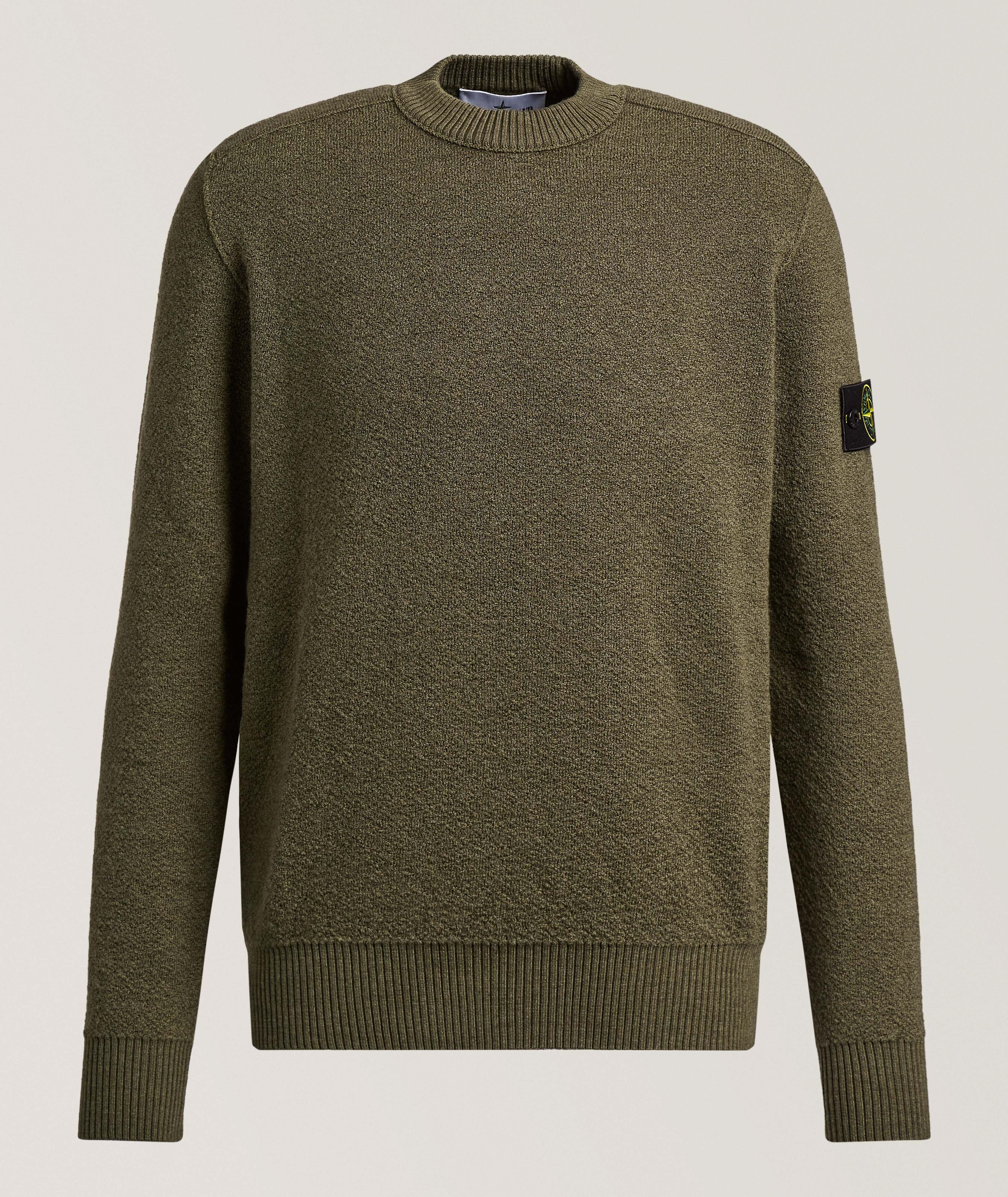 Stone Island Textured Wool Sweater | Sweaters & Knits | Harry Rosen