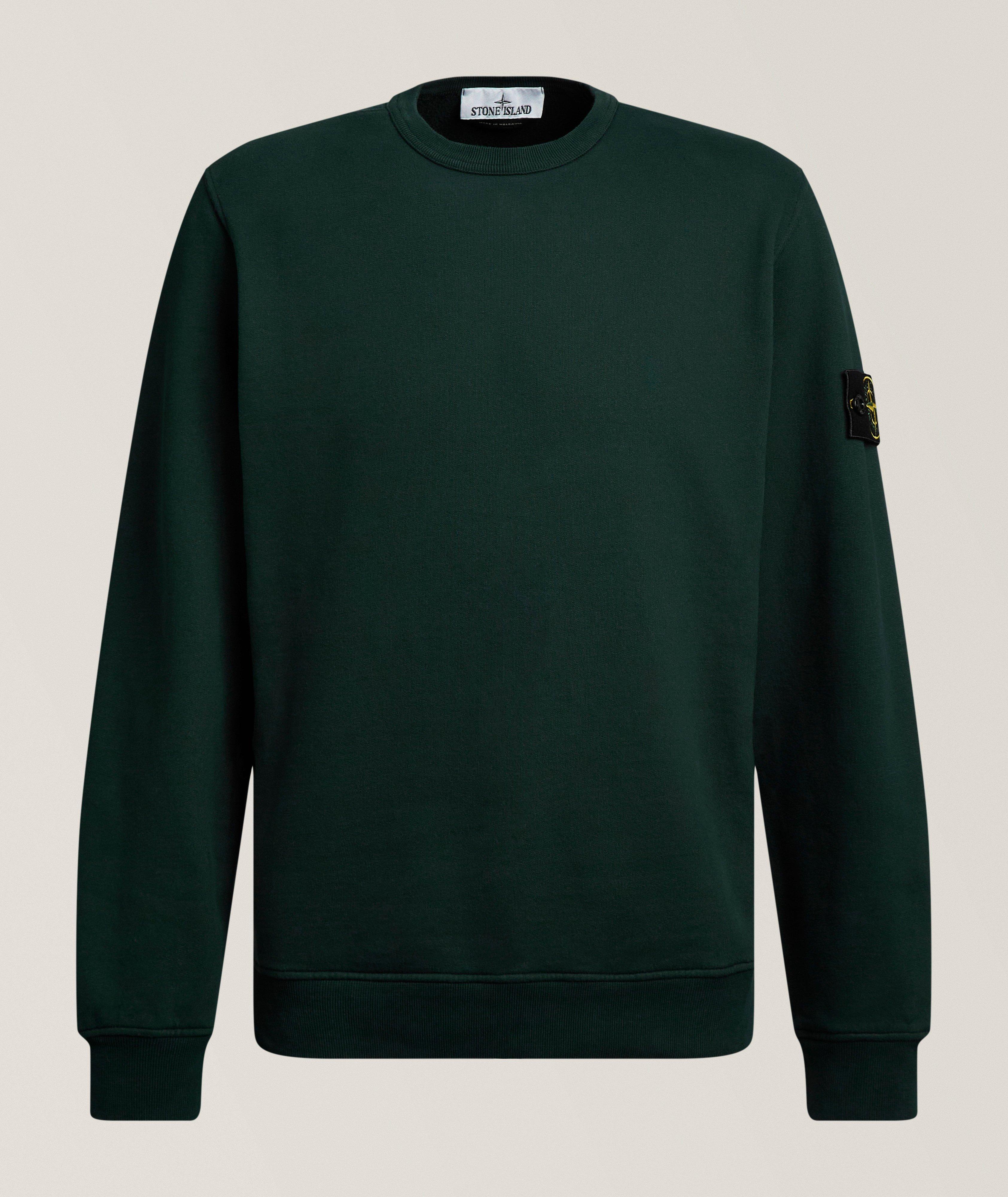 Stone Island Cotton Jersey Fleece Sweatshirt