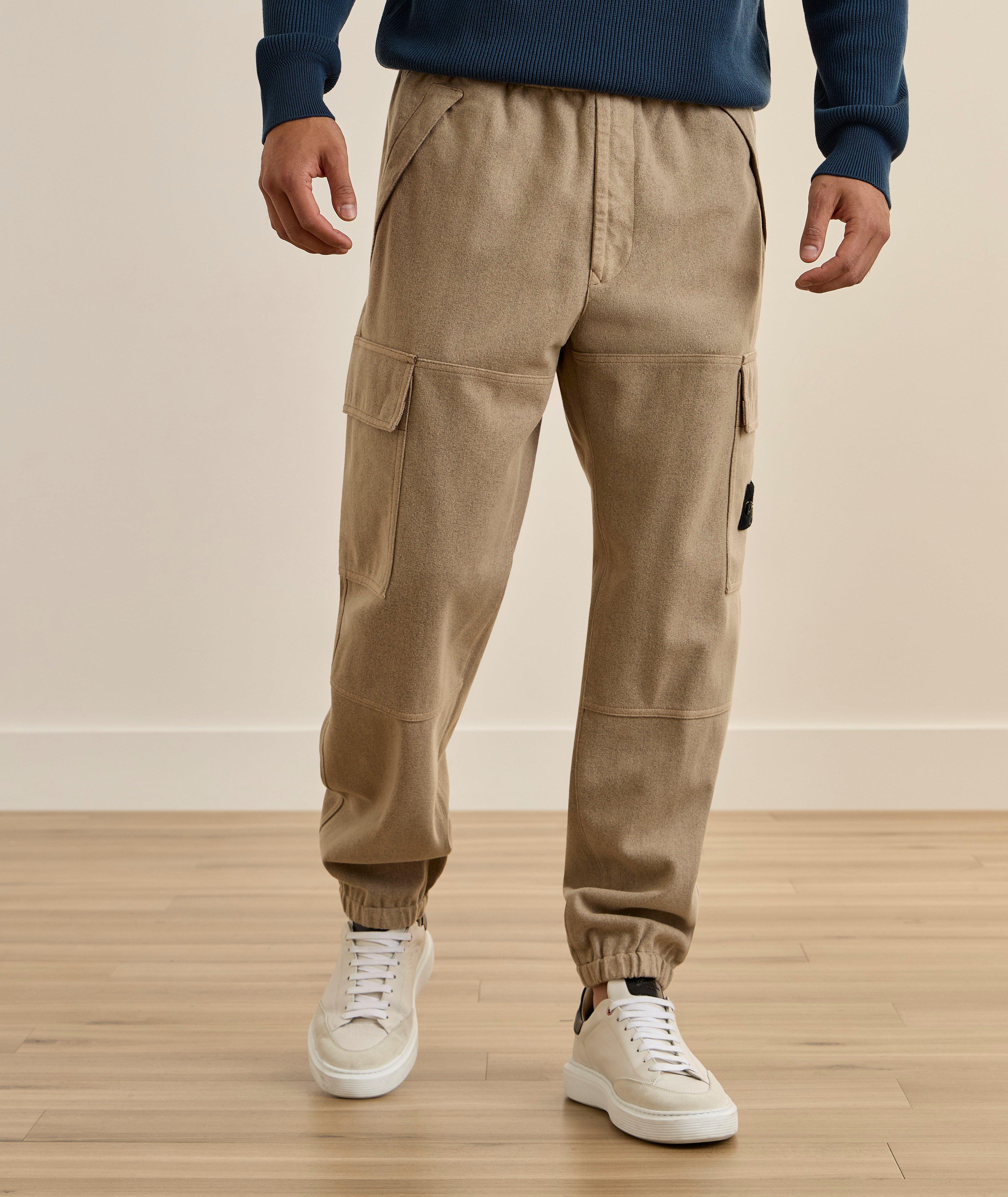 Pantalon sport cargo flanelle nylon-laine image 1
