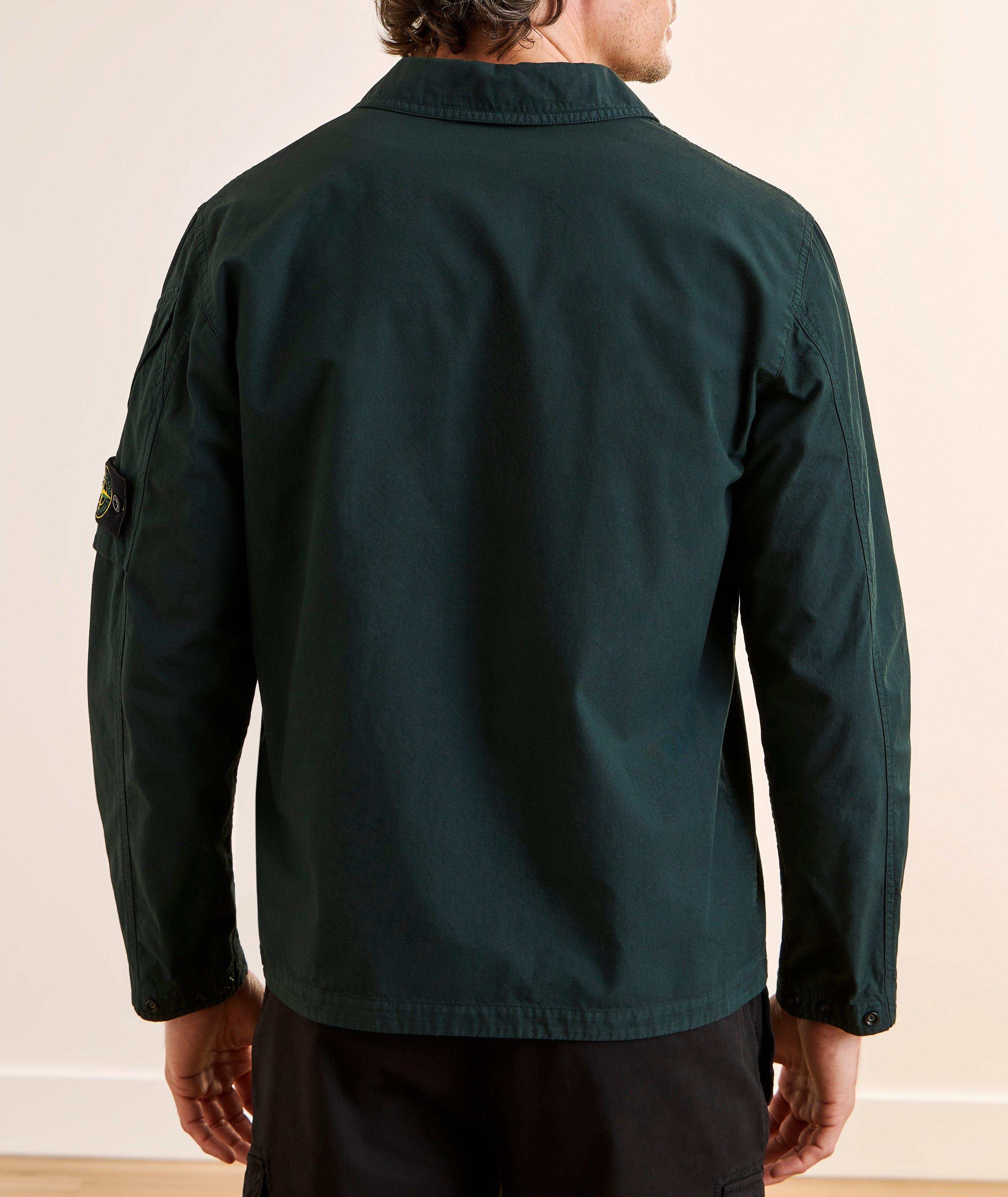 Stone Island Cotton Full-Zip Overshirt | Casual Shirts | Harry Rosen