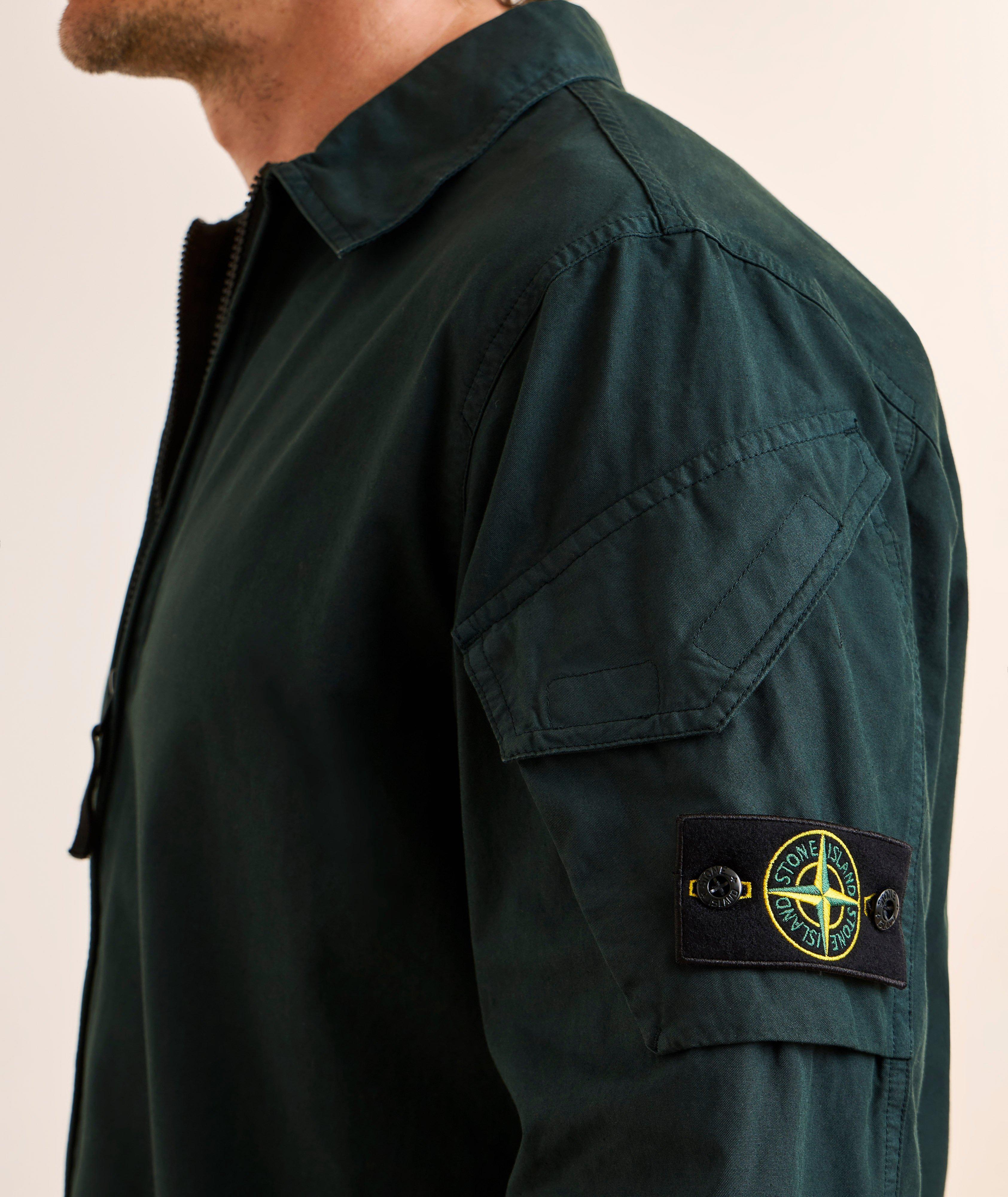 Stone Island Cotton Full-Zip Overshirt | Casual Shirts | Harry Rosen