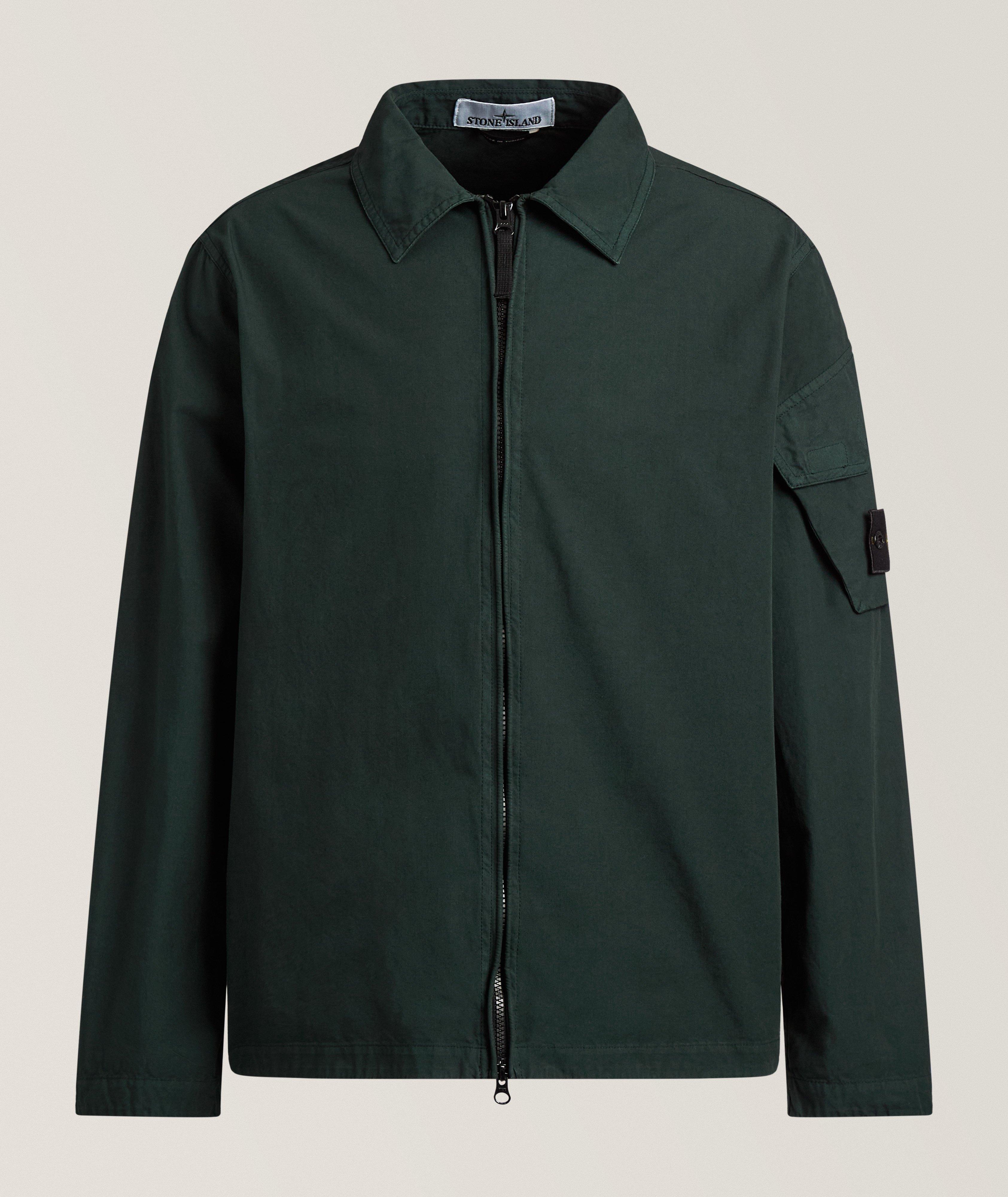Stone Island Cotton Full-Zip Overshirt