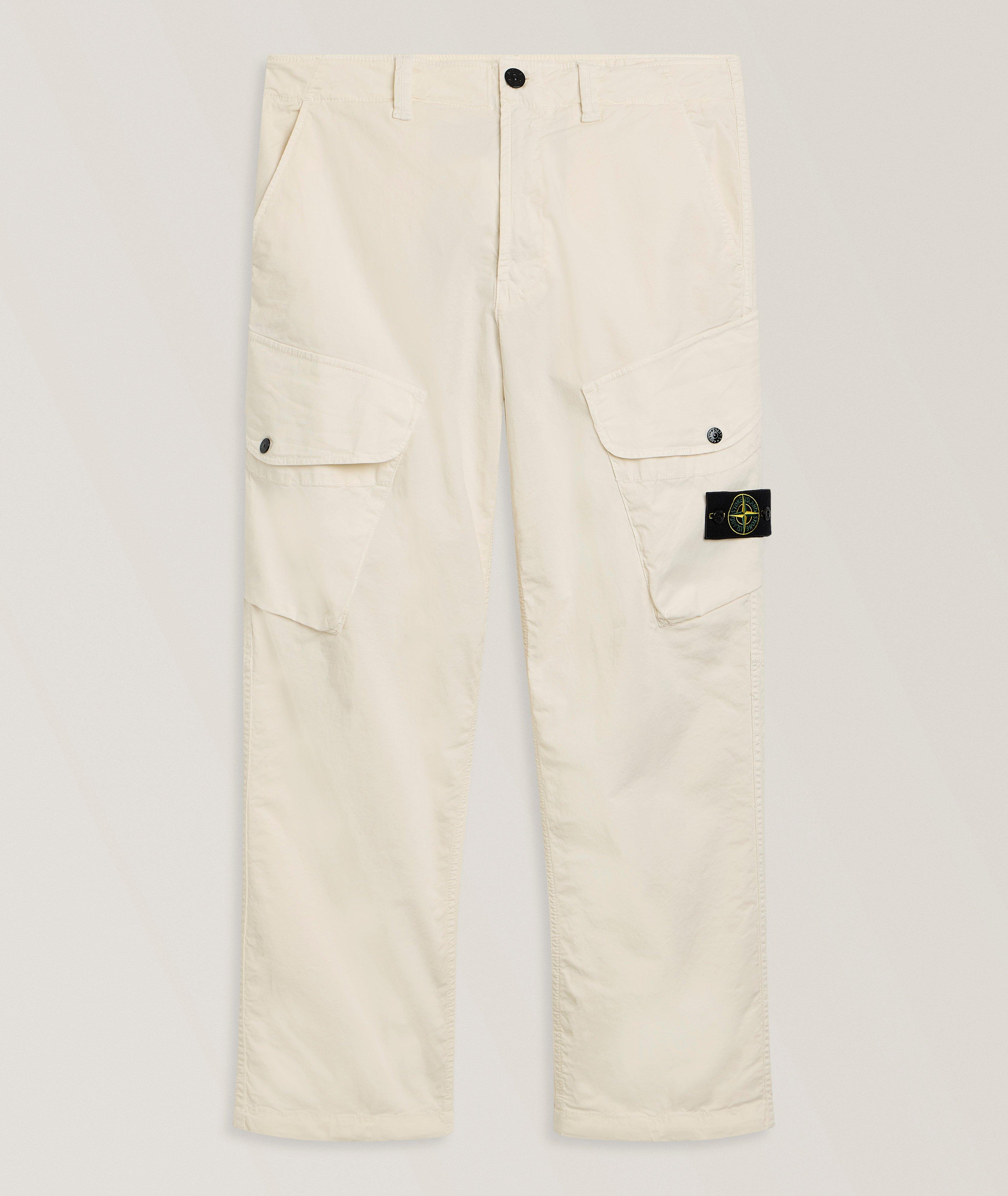 Stone Island Pantalon cargo coton-extensible