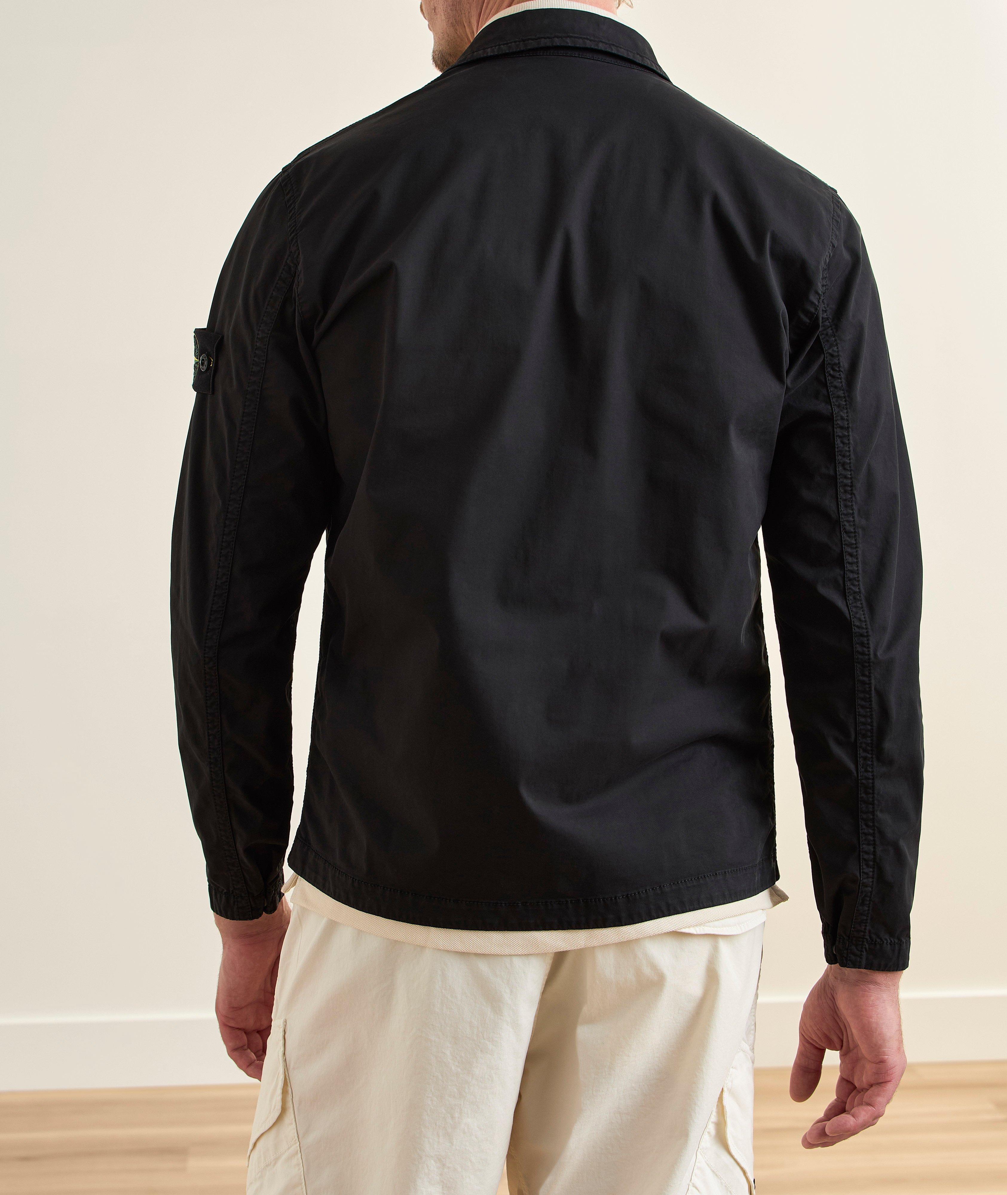 Stretch-Cotton Twill Full-Zip Overshirt image 2