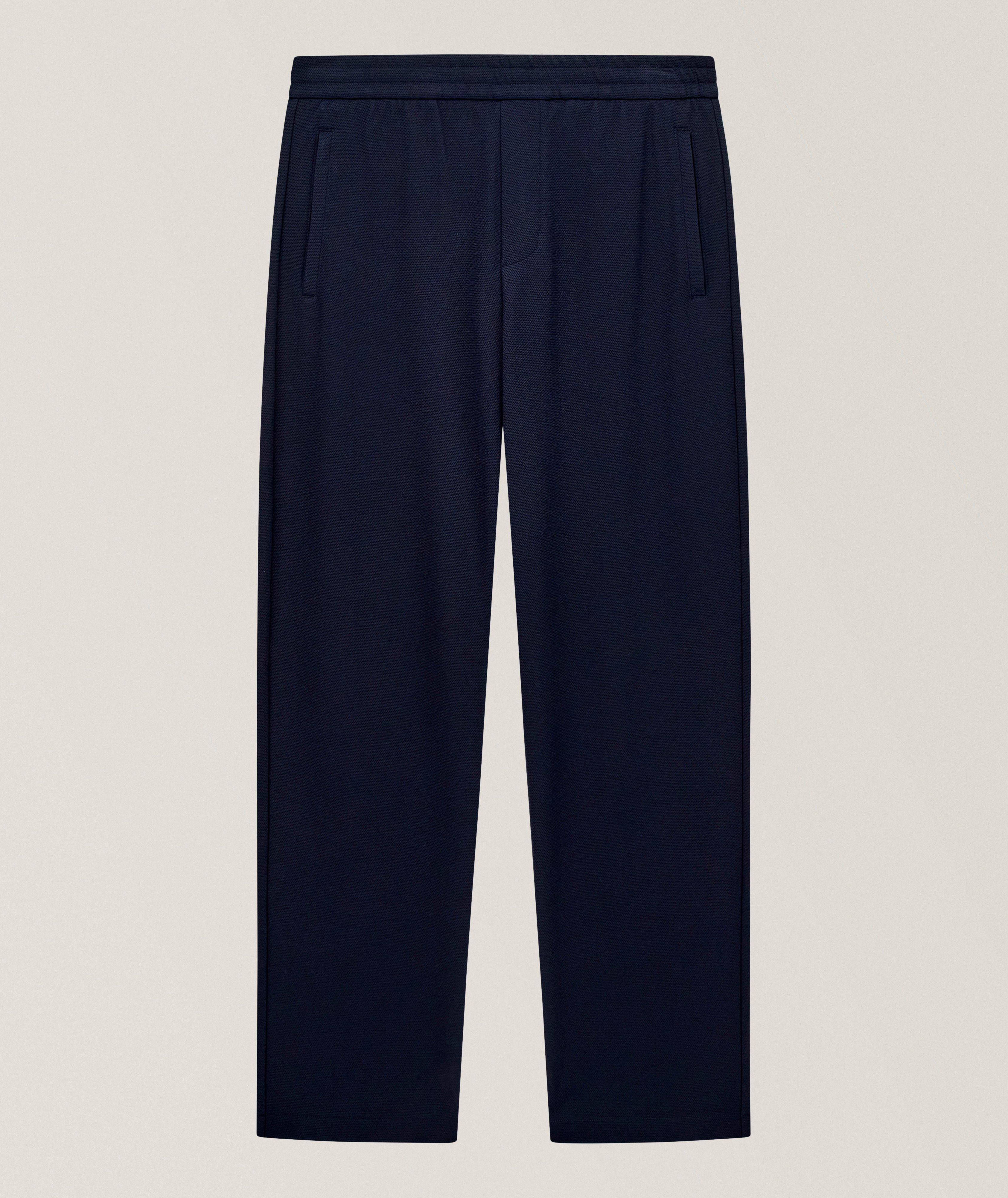 パンツ Giorgio Armani cotton twill pants navy Giorgio Armani Technical Twill Flat-Front Pants | Dress Pants
