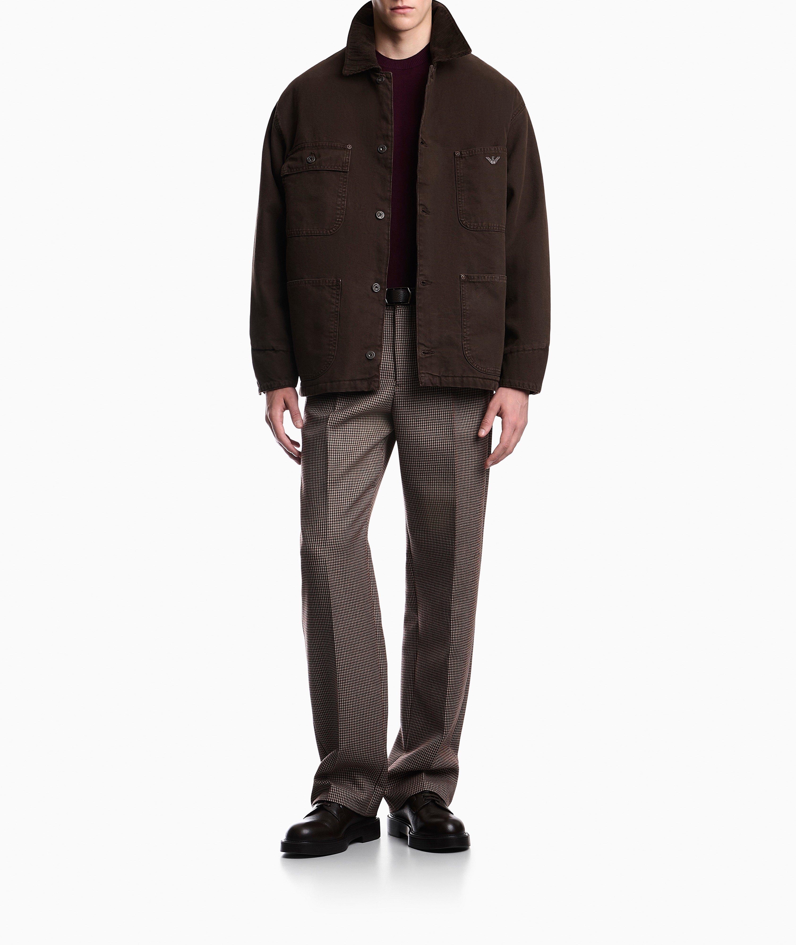 スーツ 90s EMPORIO ARMANI Stand Collar Corduroy Emporio Armani Corduroy Collar Caban Coat | Coats | Harry Rosen