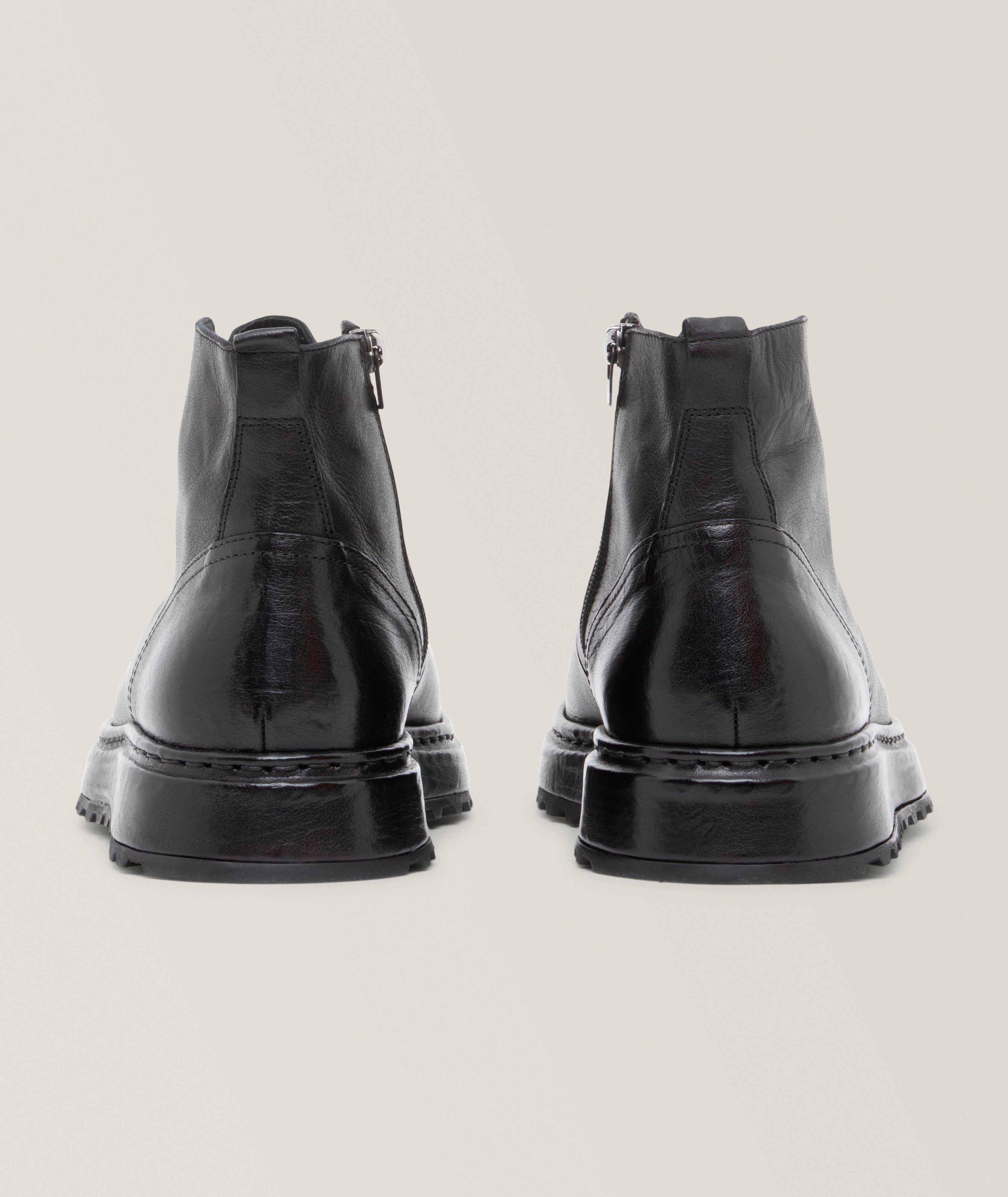 Textured Leather Ankle Boots image 2