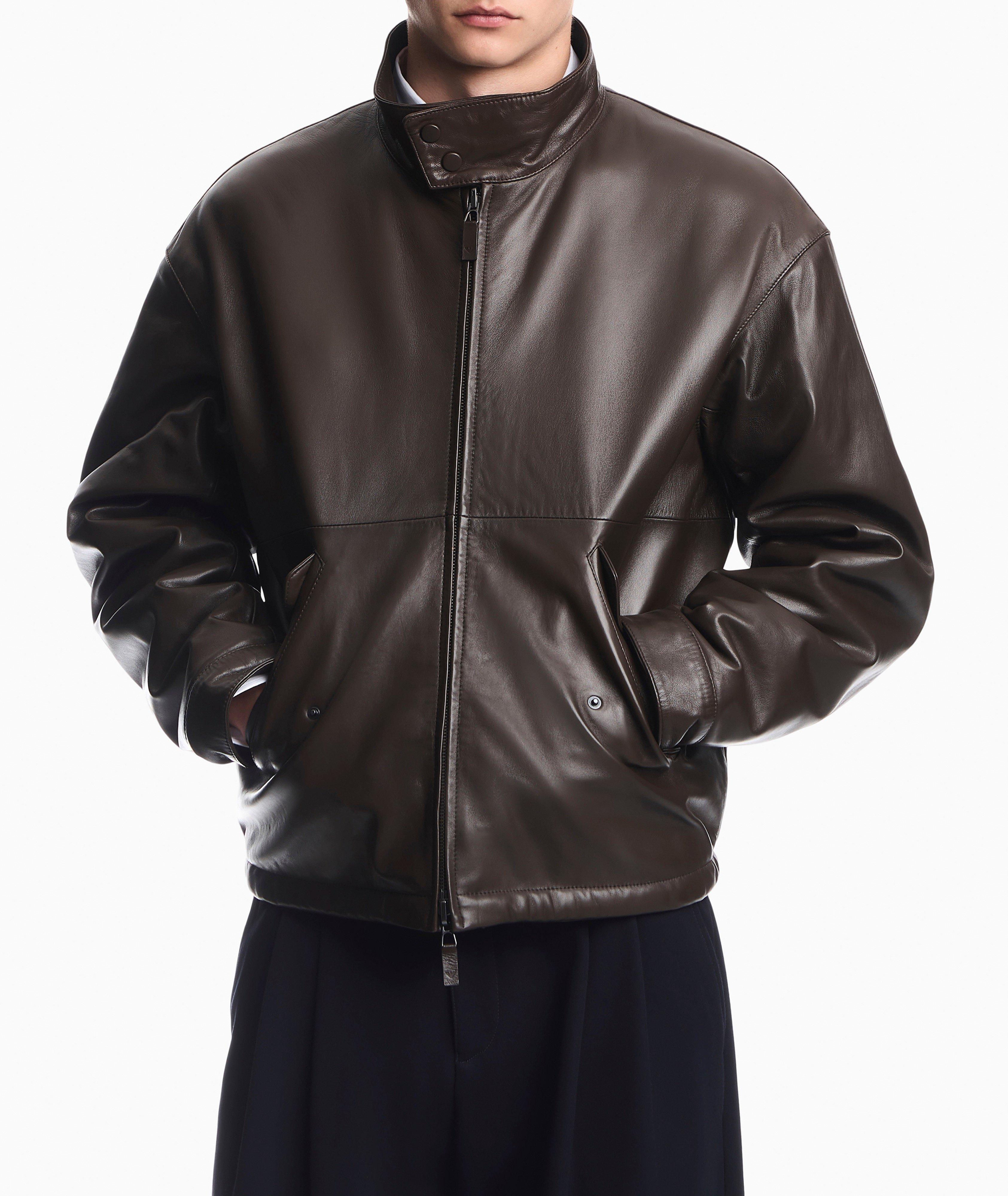 Emporio Armani Reversible Nappa Leather Blouson | Coats | Harry Rosen