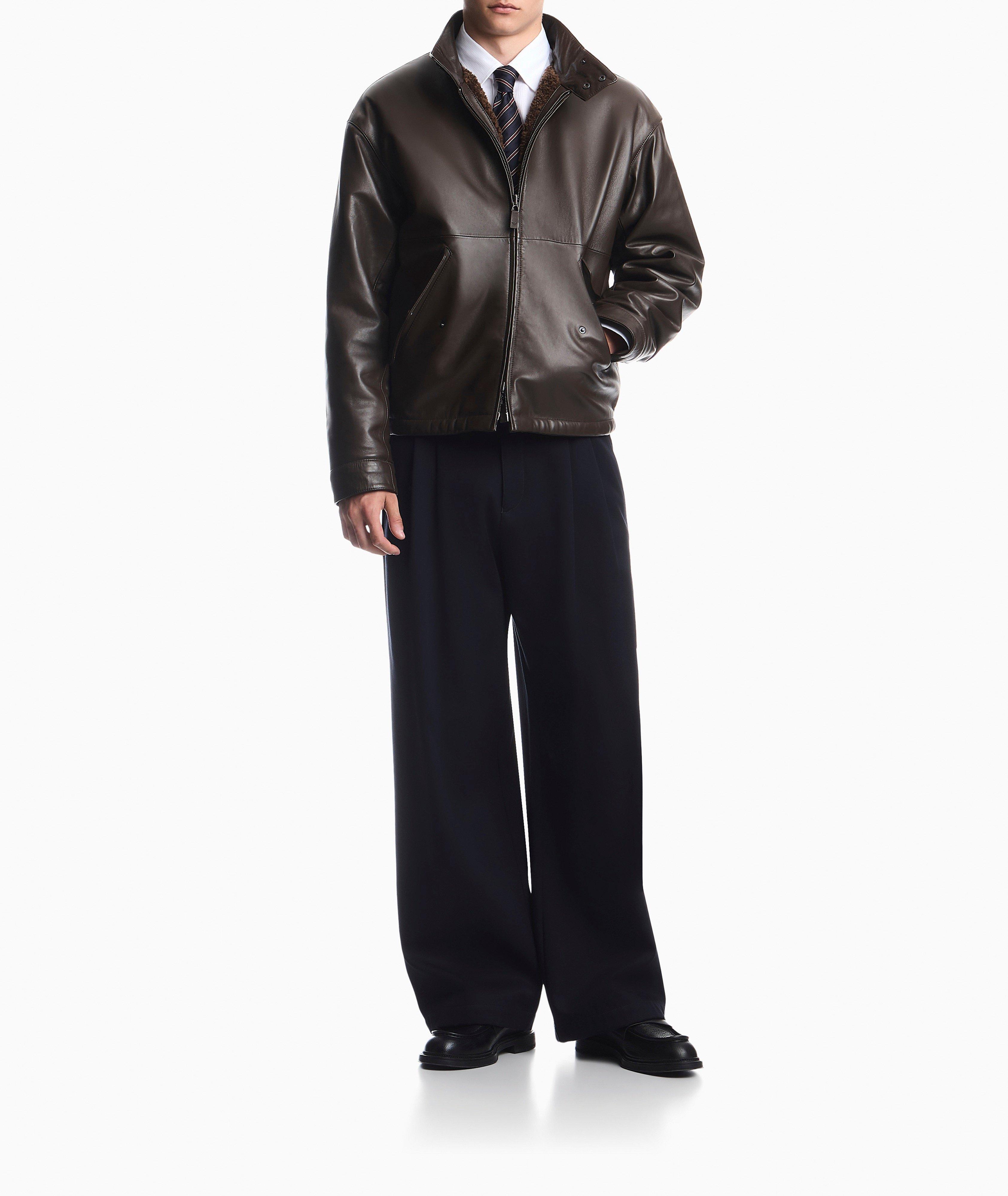 Emporio Armani Reversible Nappa Leather Blouson | Coats | Harry Rosen