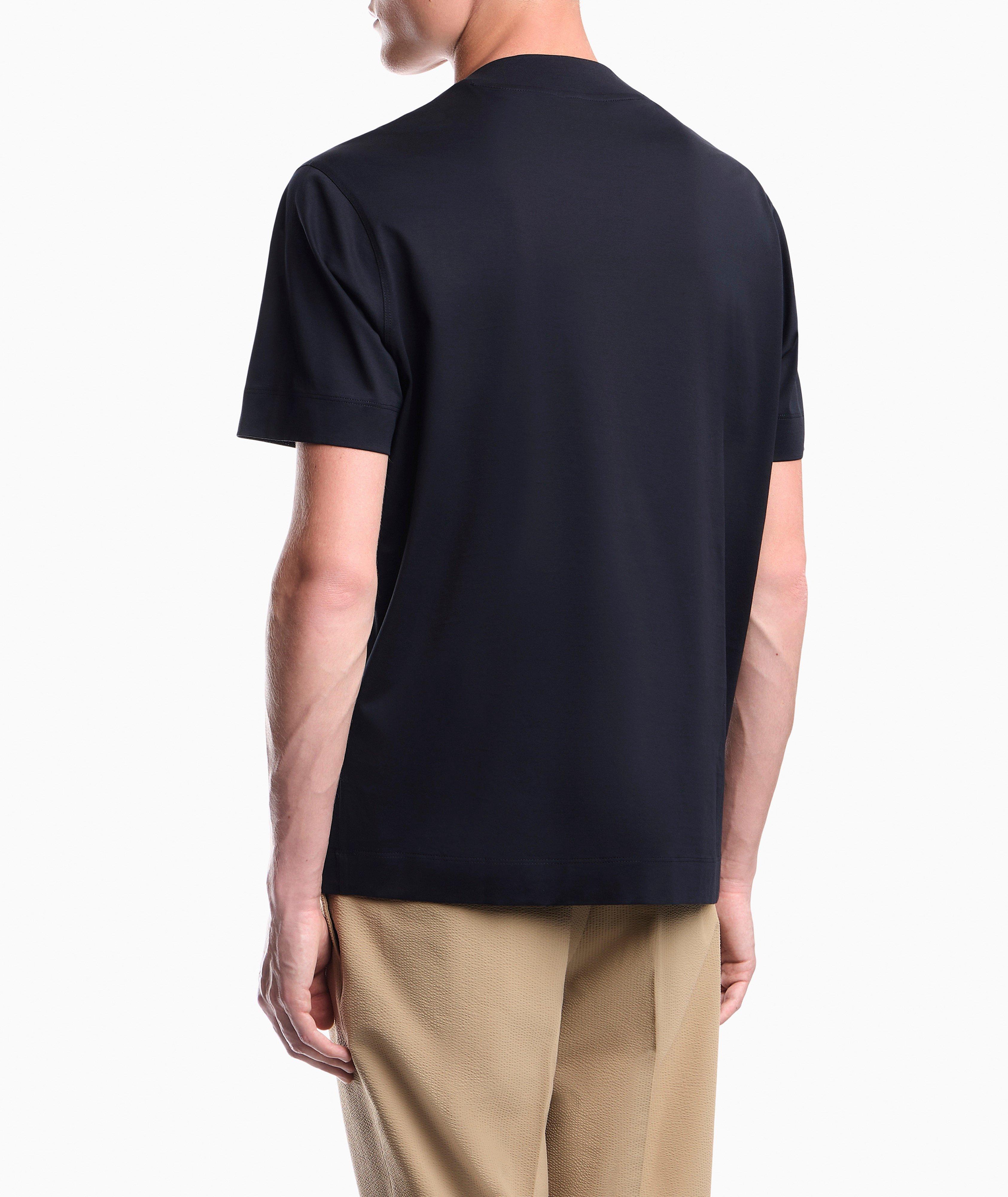 Embroidered Micro-Eagle Jersey T-shirt image 3