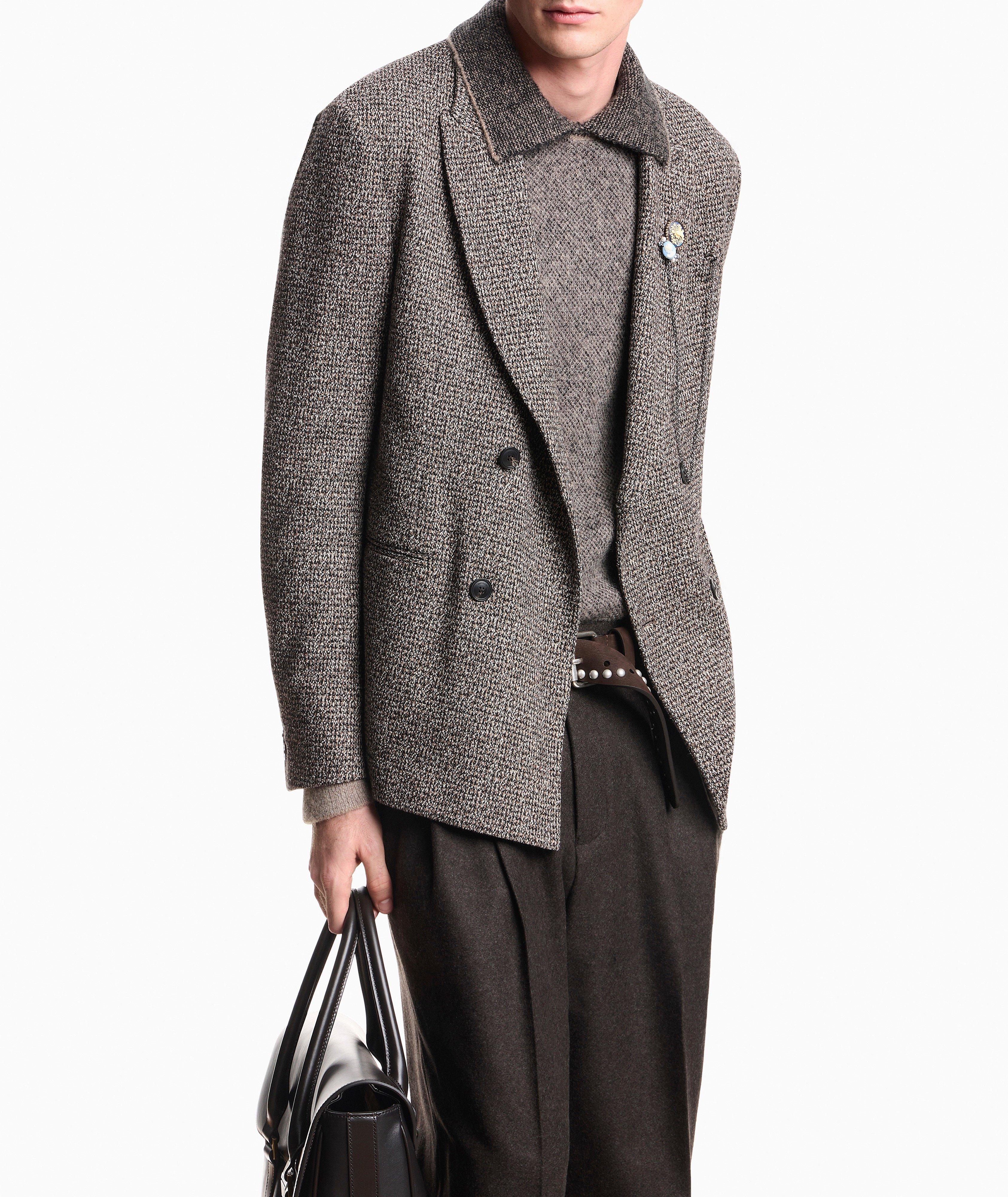 Emporio Armani Houndstooth Double-Breasted Sport Jacket | Sport