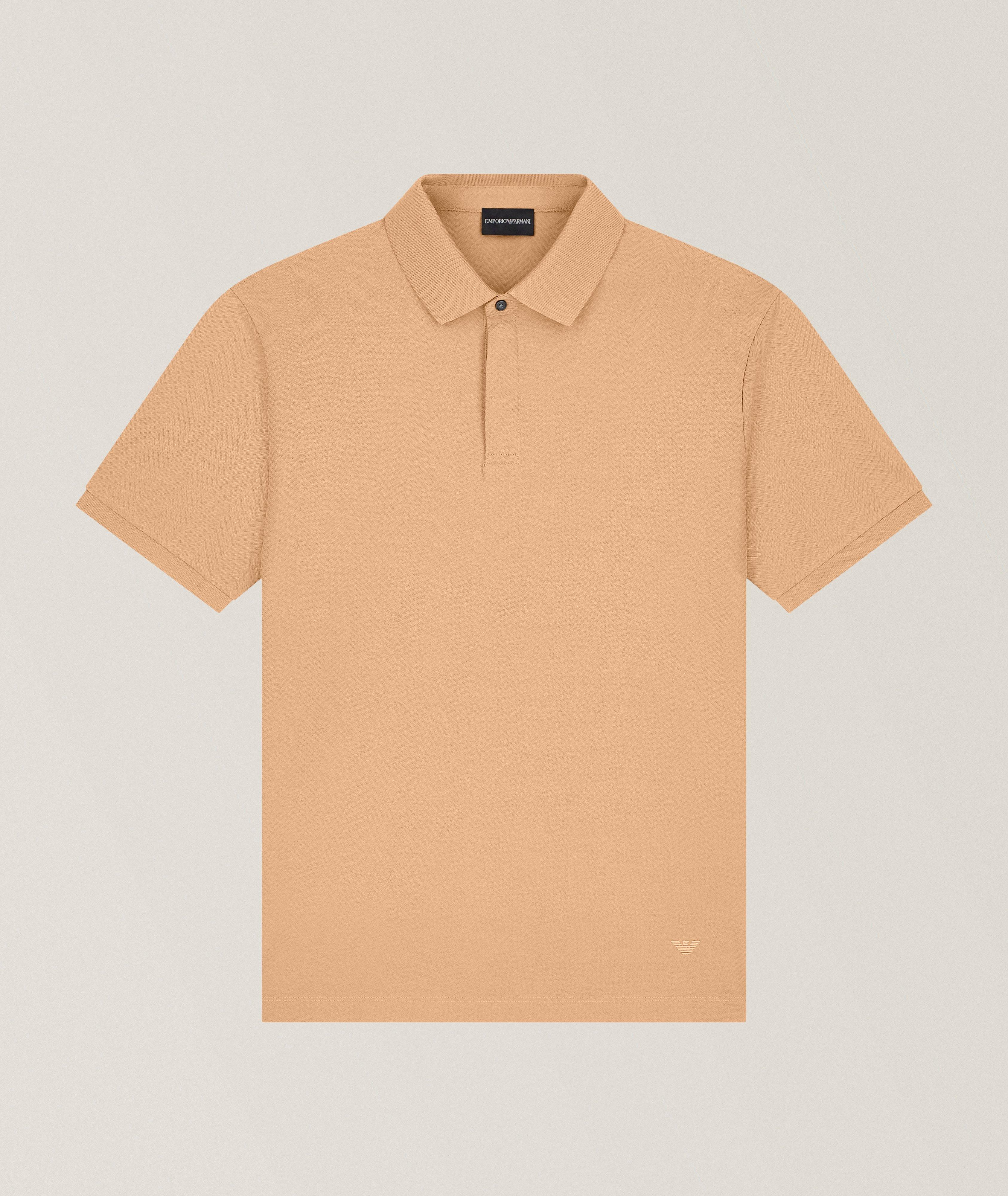 Emporio Armani Jacquard Jersey Polo