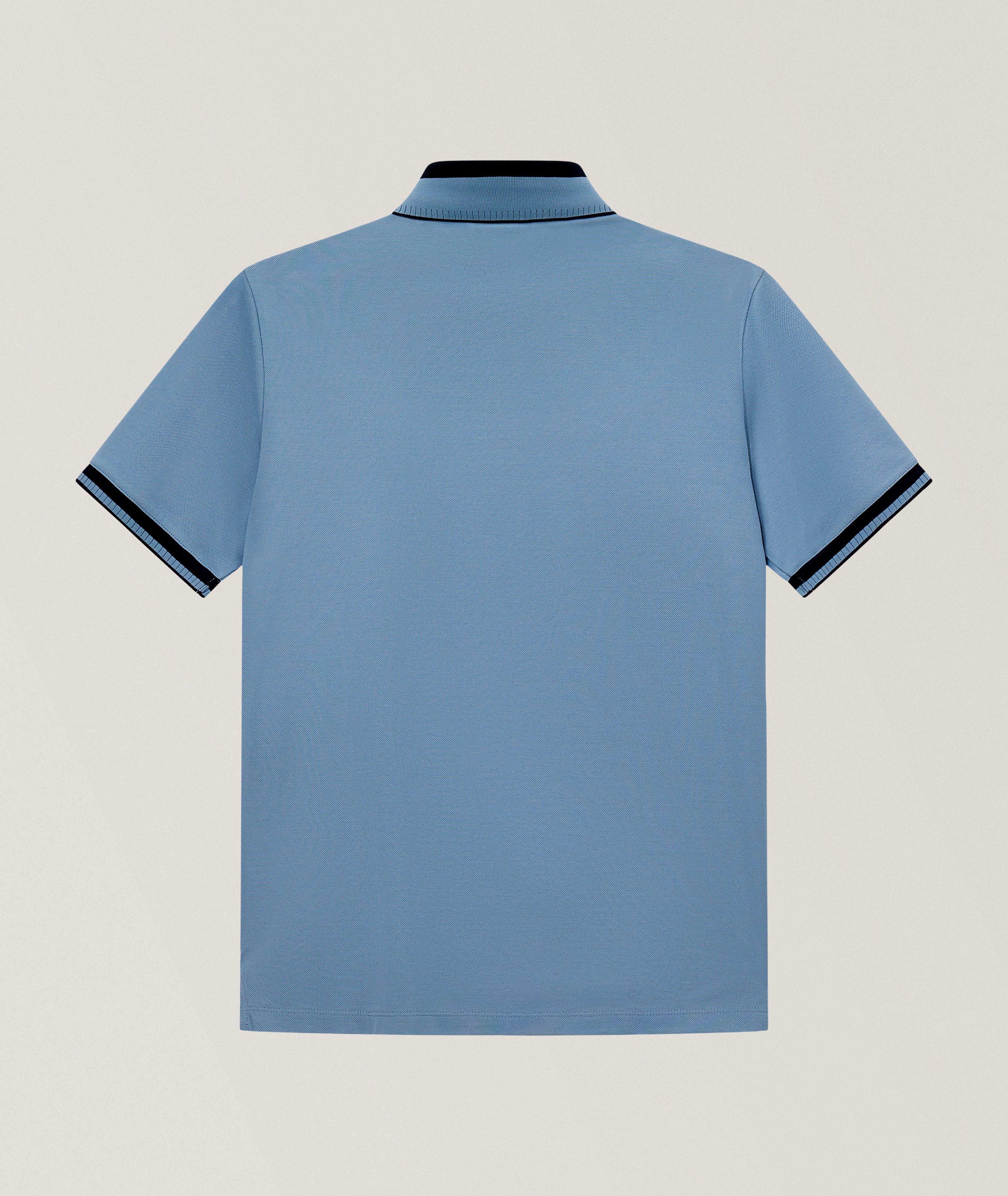 Cotton Piqué Quarter-Zip Polo image 1
