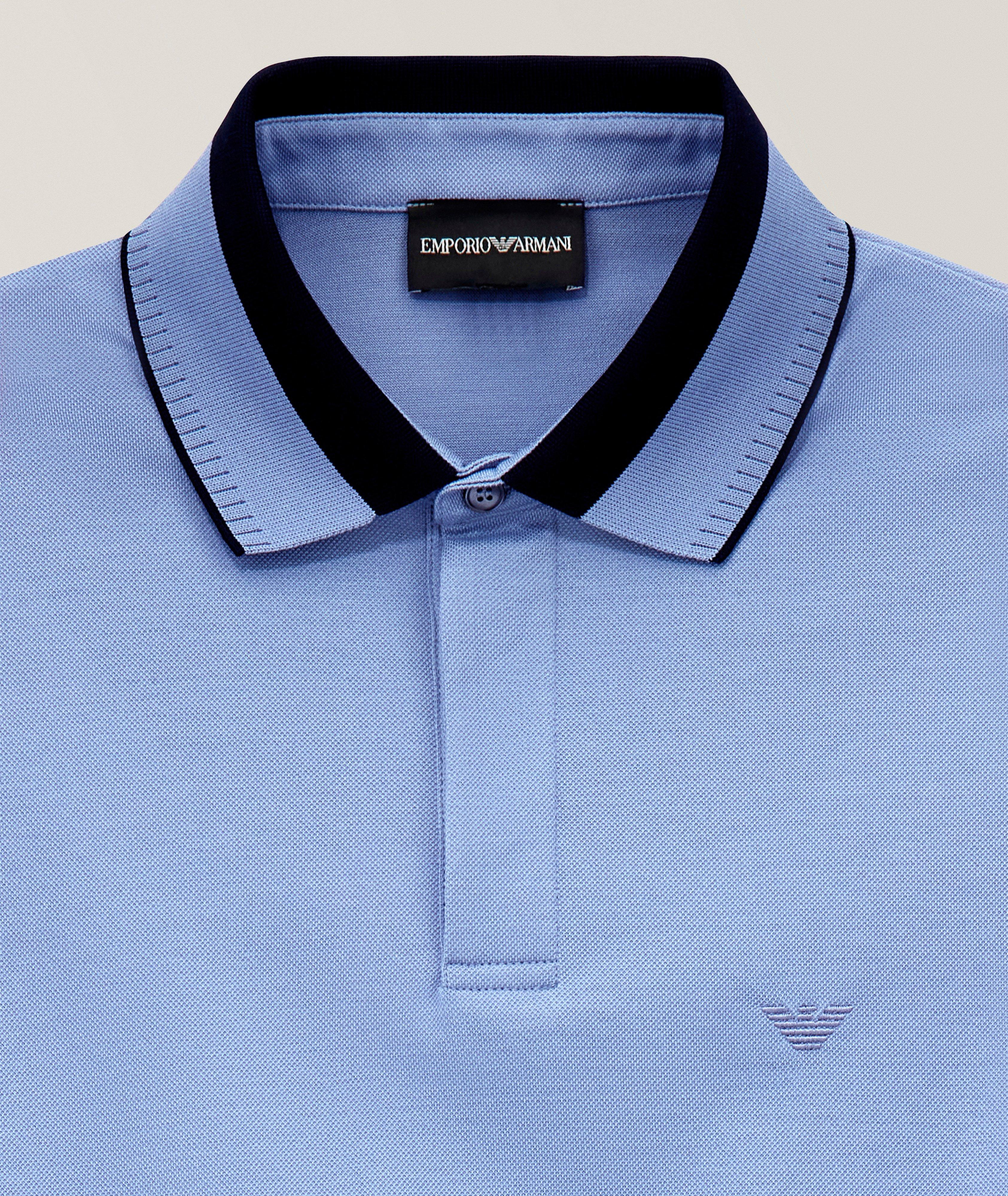 Cotton Piqué Quarter-Zip Polo image 5