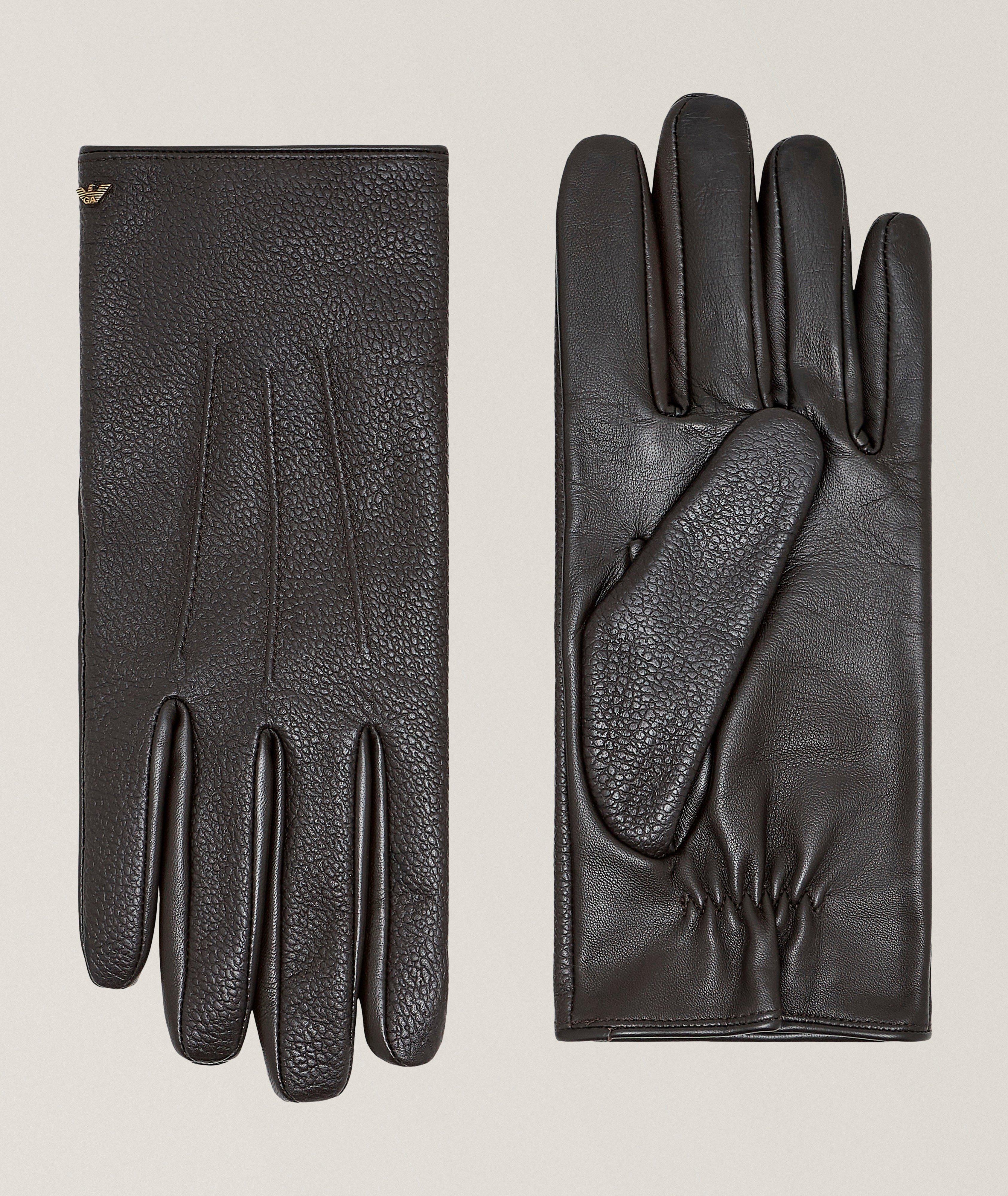 Gants en cuir laine-doublé image 0