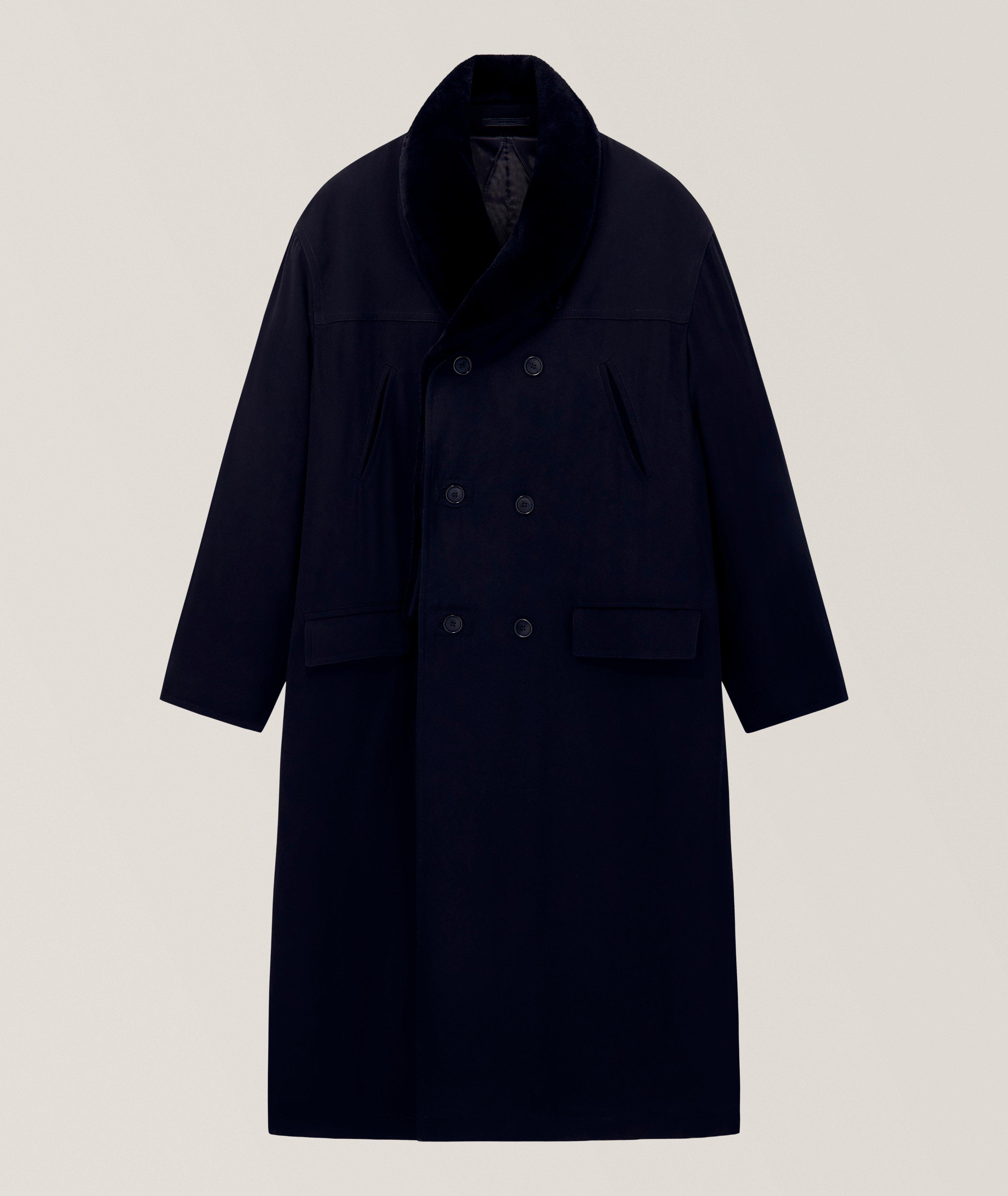 Vintage-Effect Virgin Wool-Blend Coat image 0