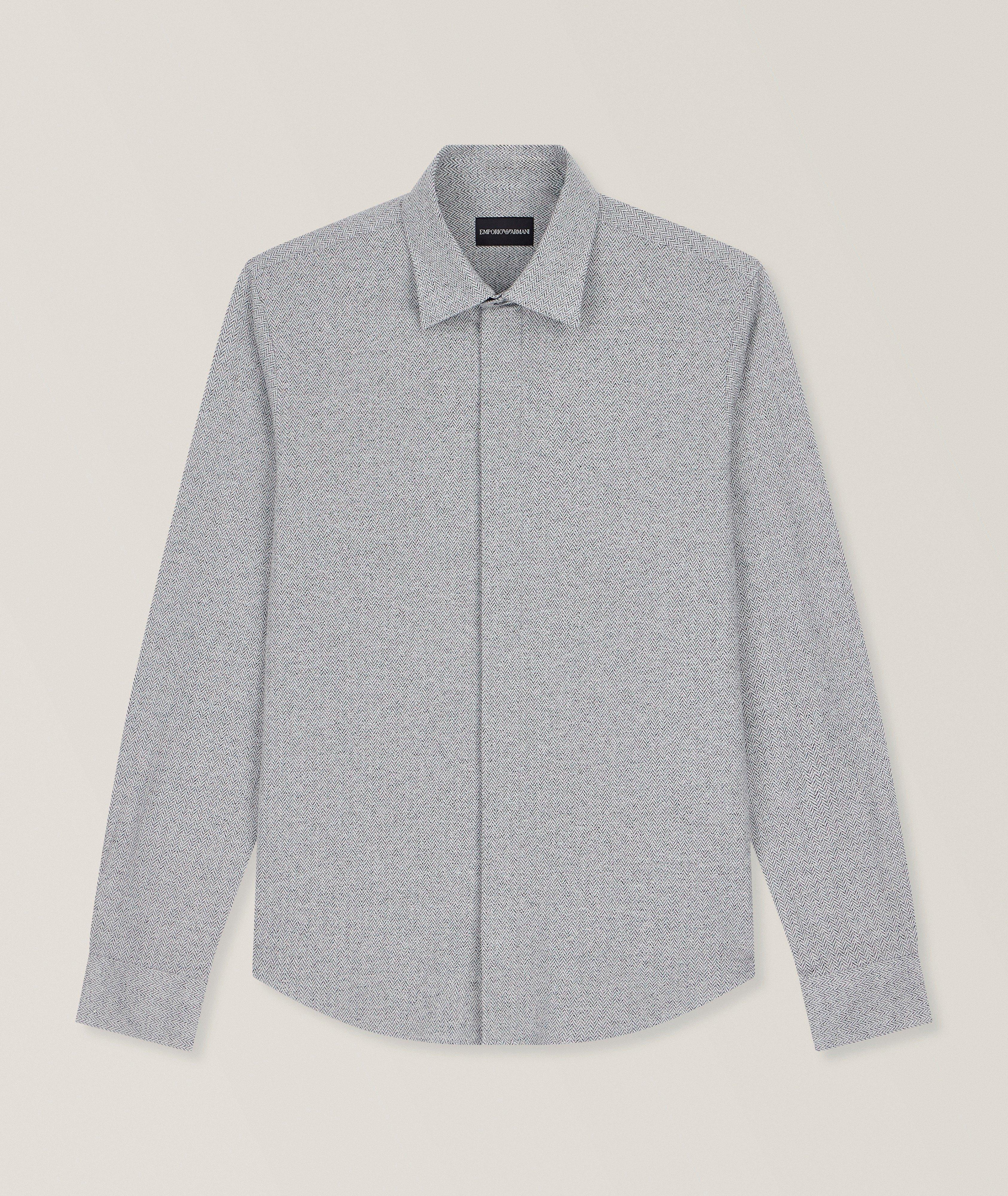 Emporio Armani Signature Capsule Chevron Jersey Shirt