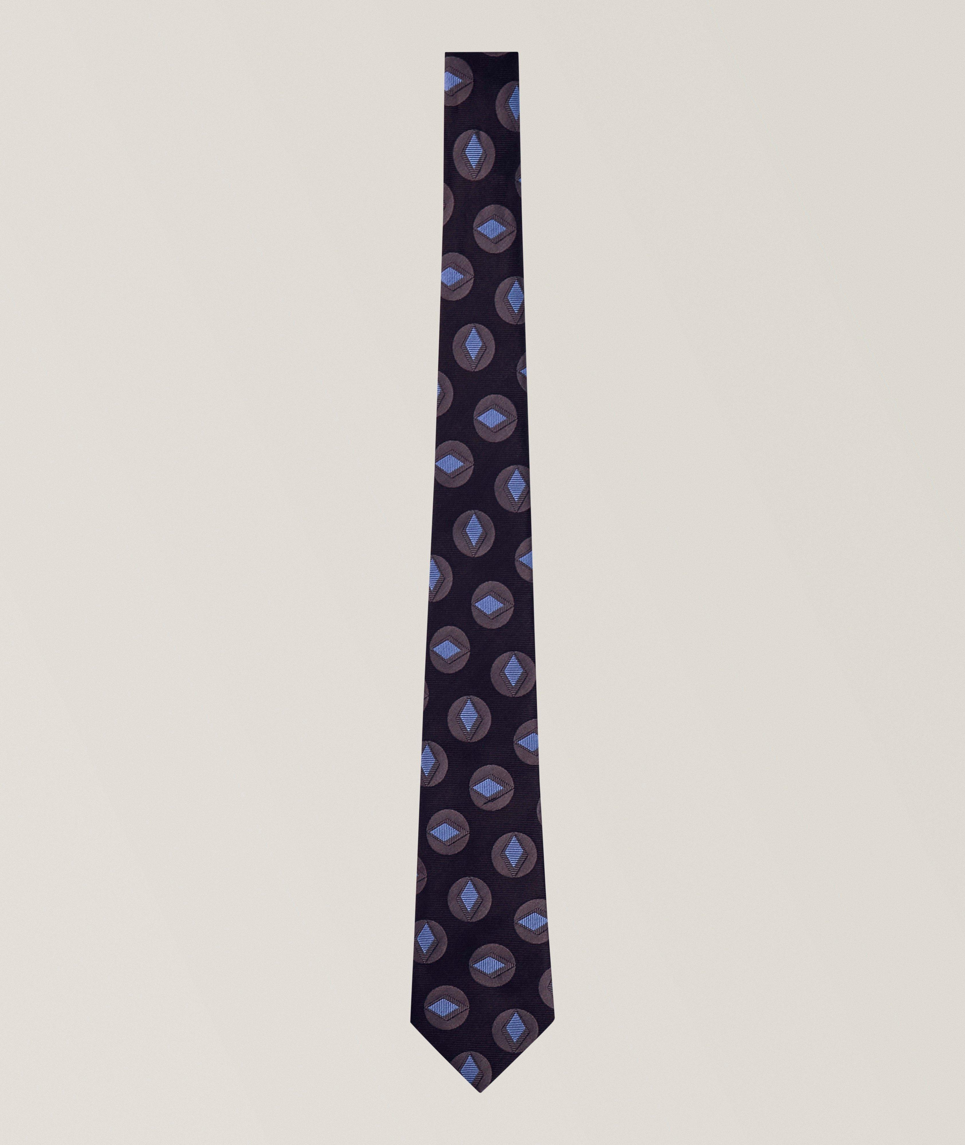 Giorgio Armani Geometric Silk Tie