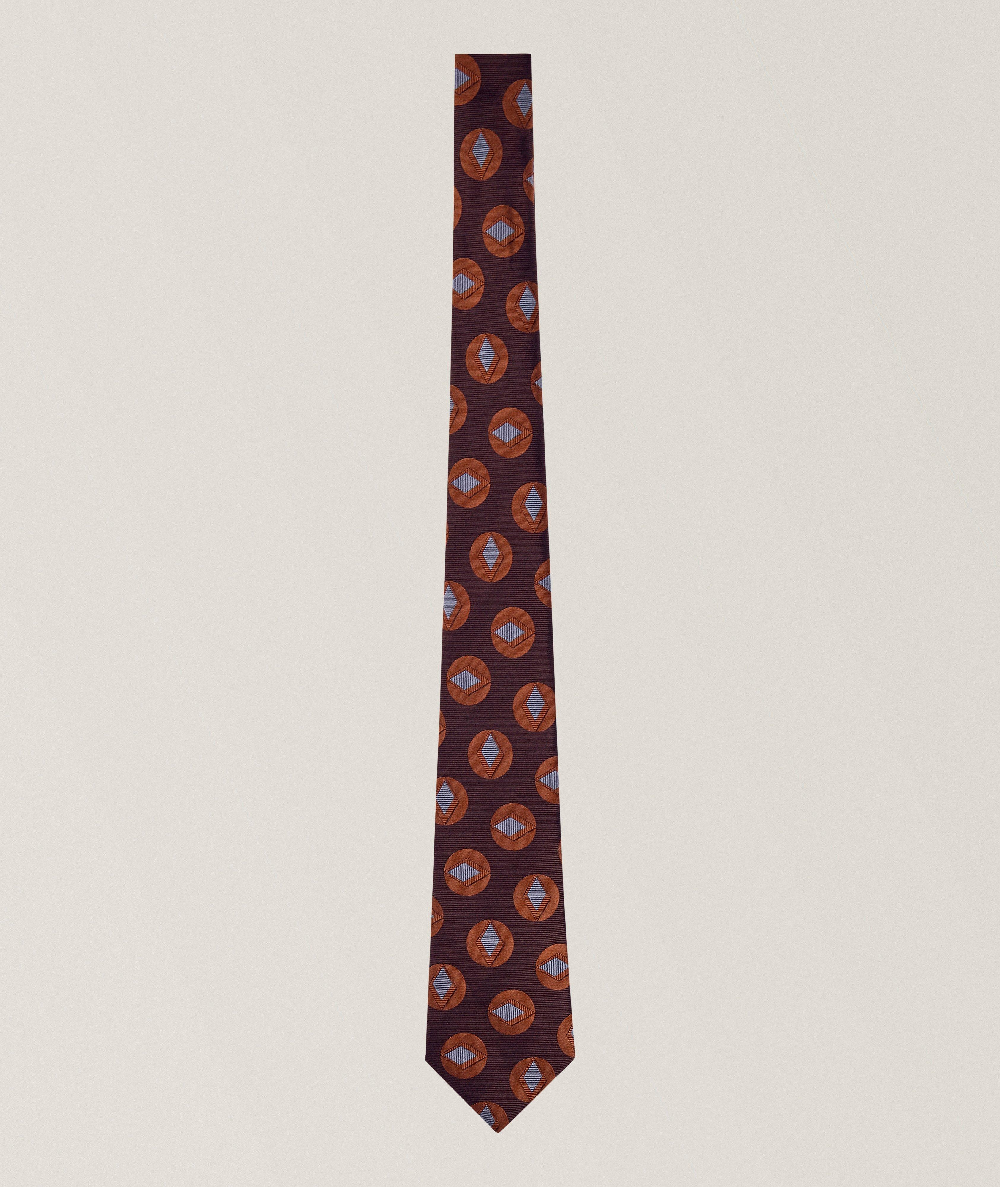 Giorgio Armani Geometric Silk Tie