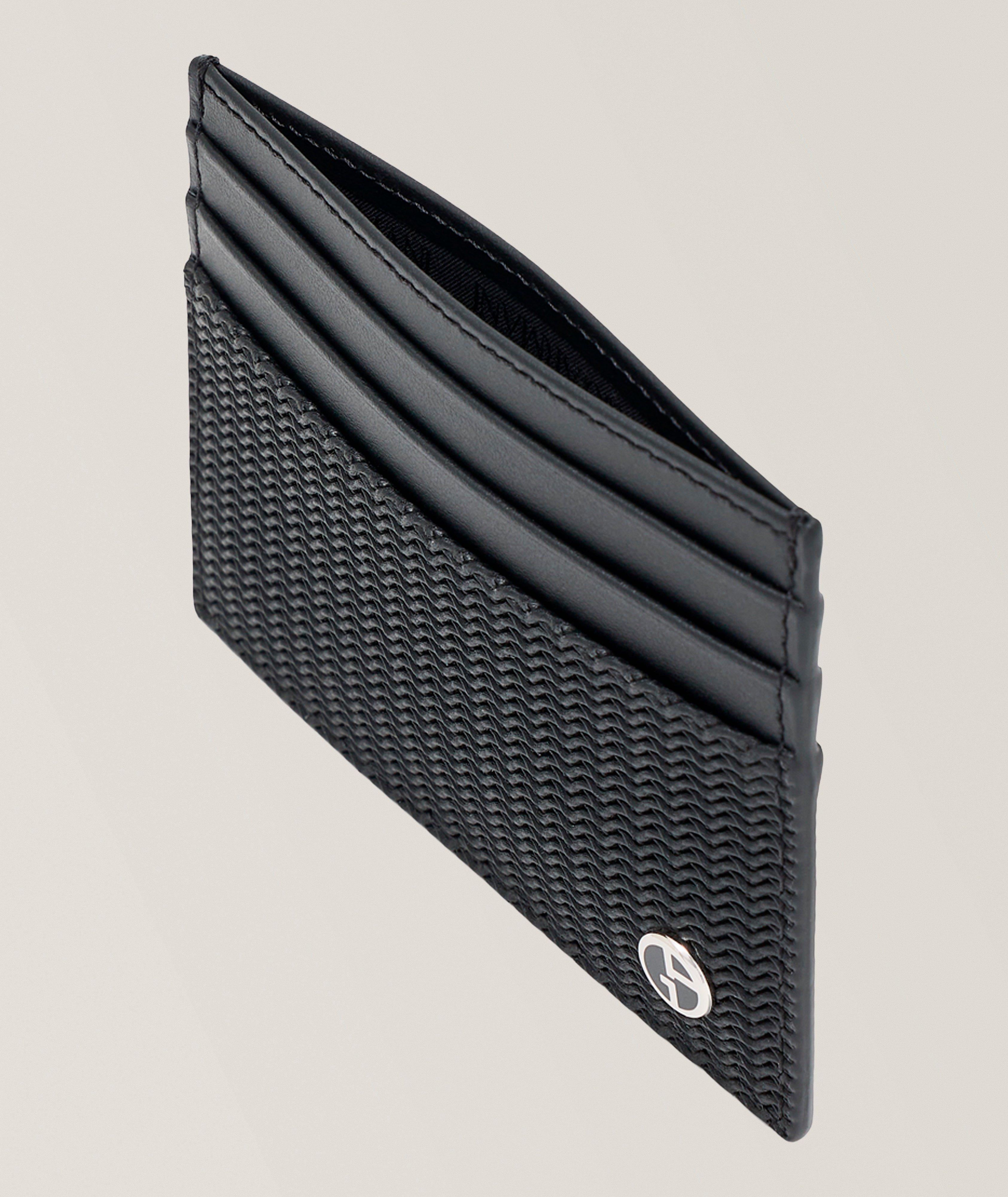 Wave-Print Leather Cardholder image 2