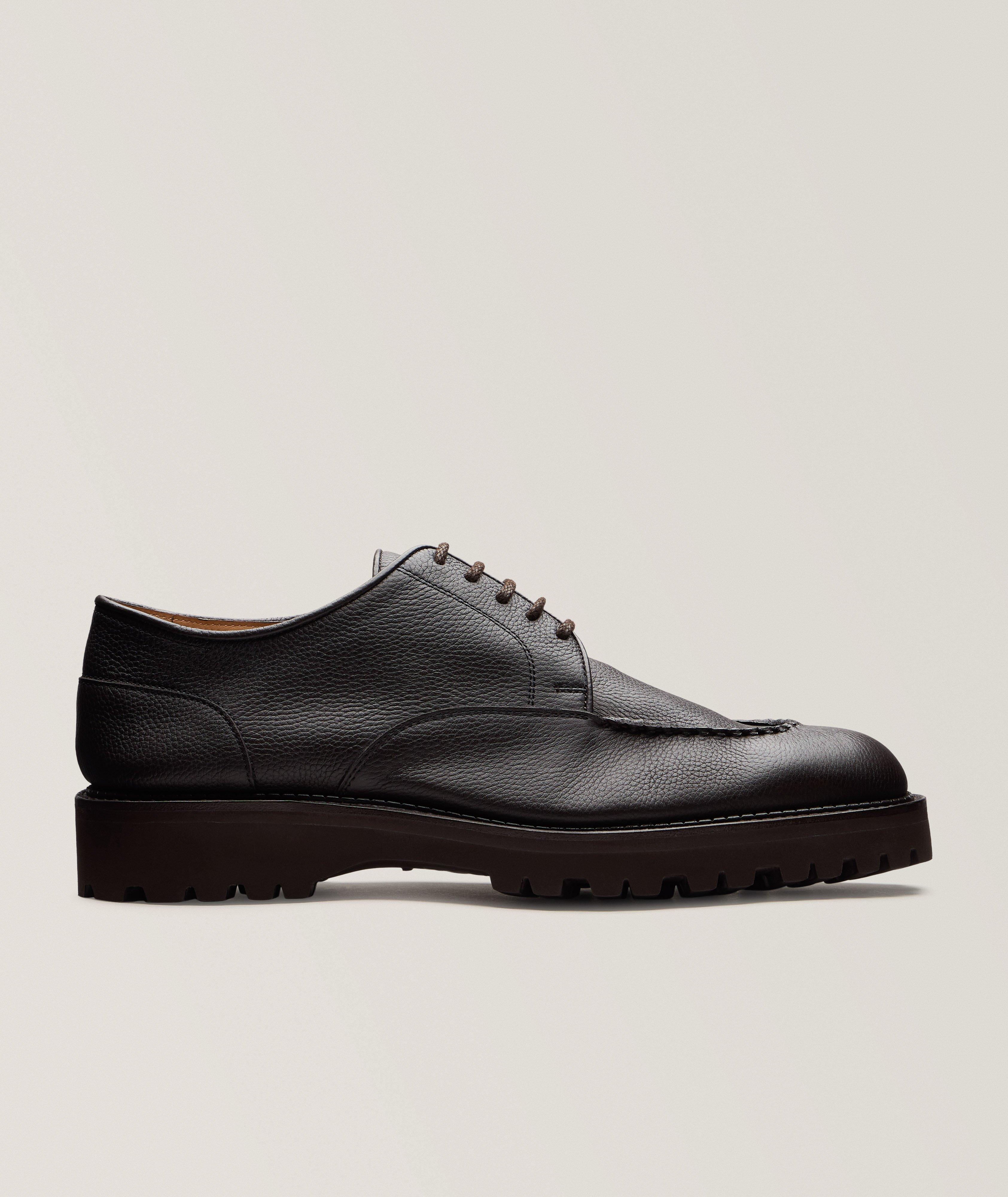 Derbies plateau en cuir grainé image 0
