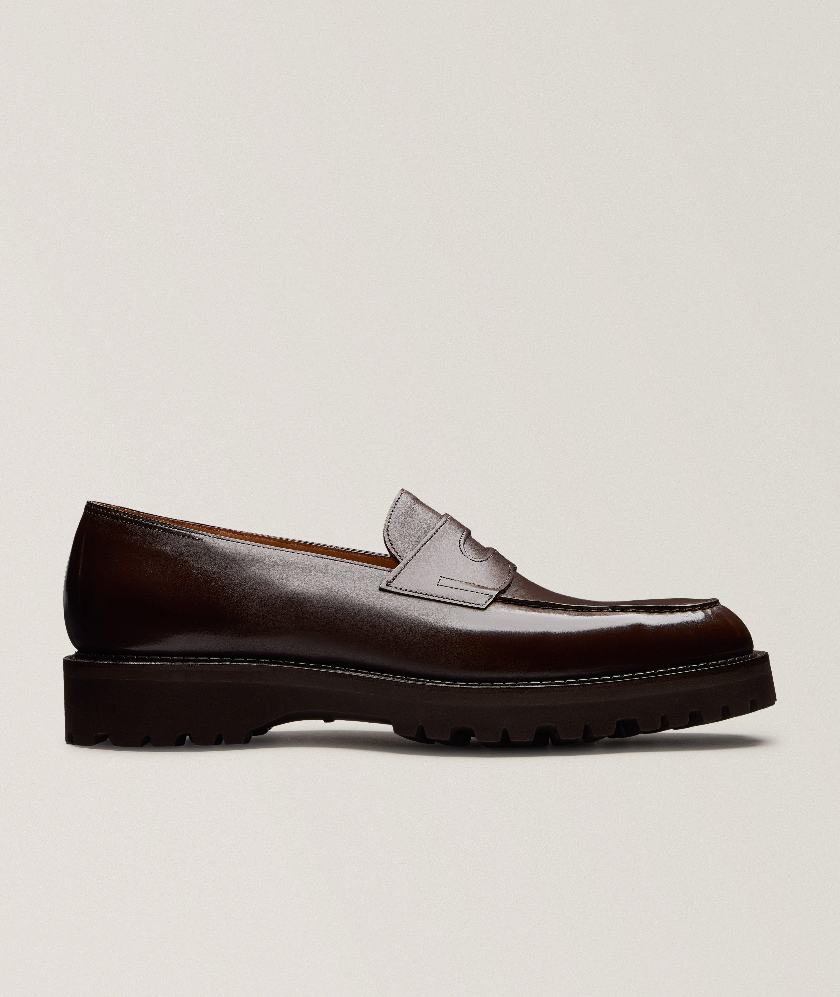 John Lobb Flâneurs penny semelle crantée en cuir Lopez