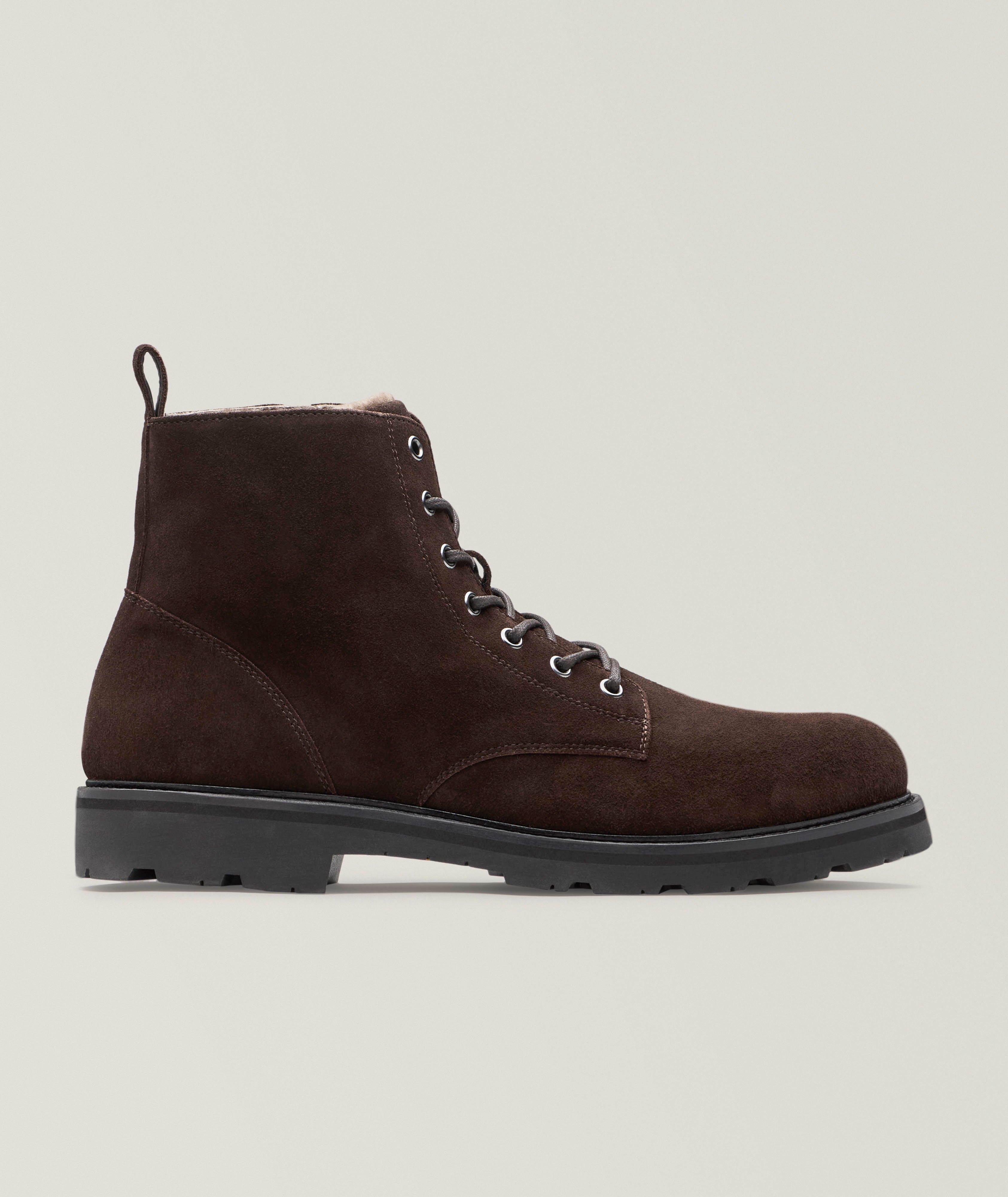 La Canadienne Lux Shearling-Lined Suede Boots
