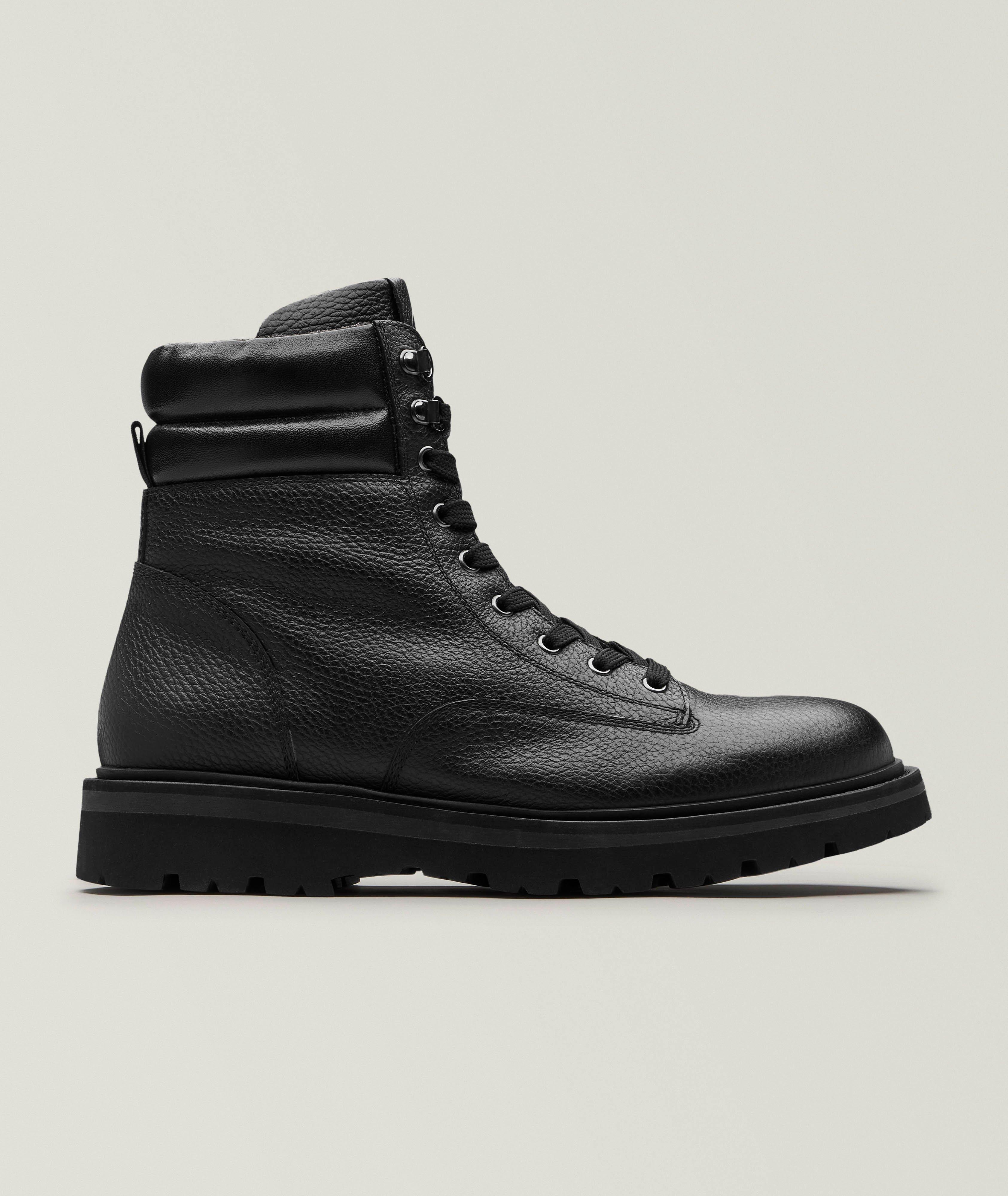 La Canadienne Lion Microfibre-Lined Leather Boots