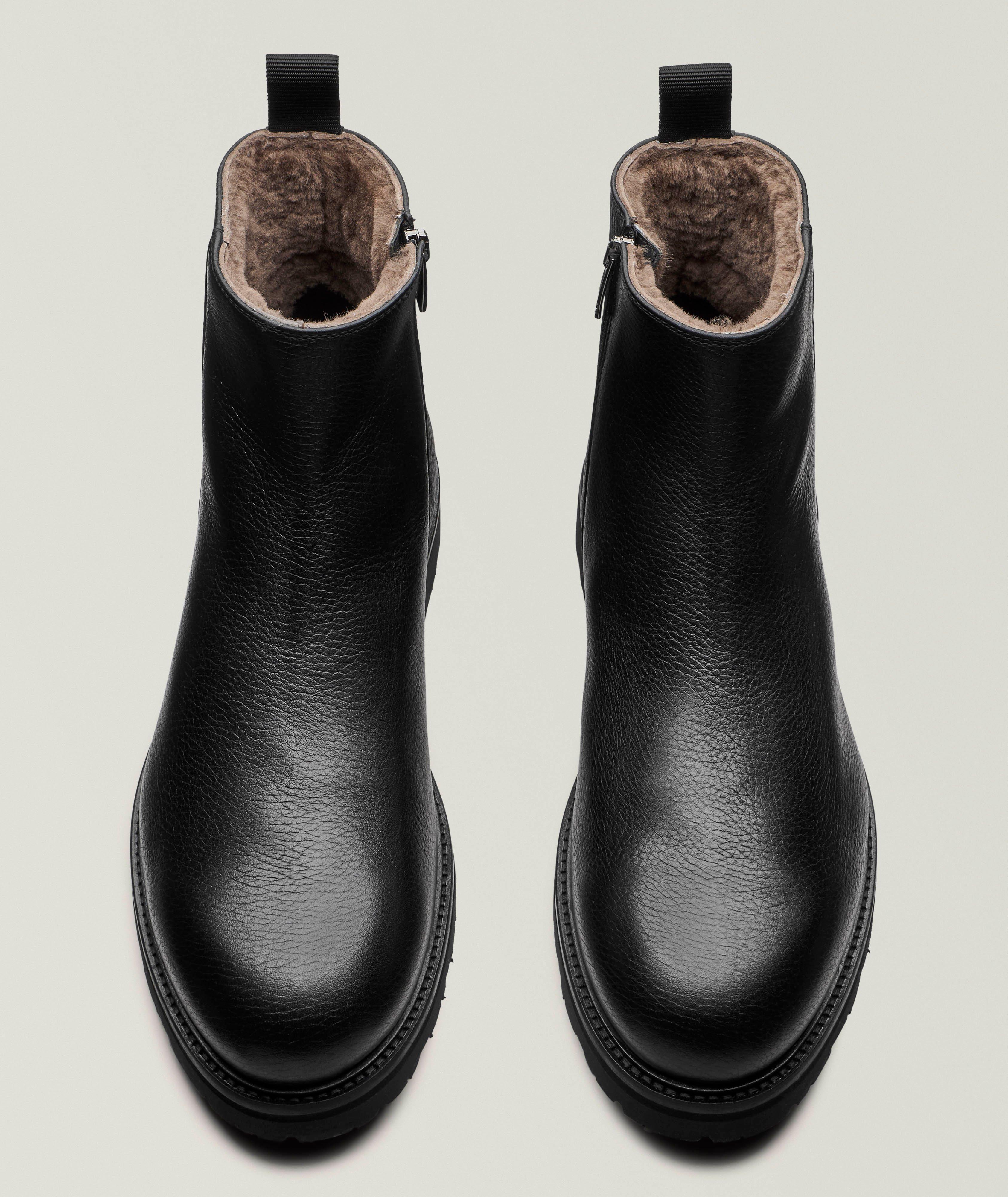 Lukas Shearling-Lined Leather Boots  image 1