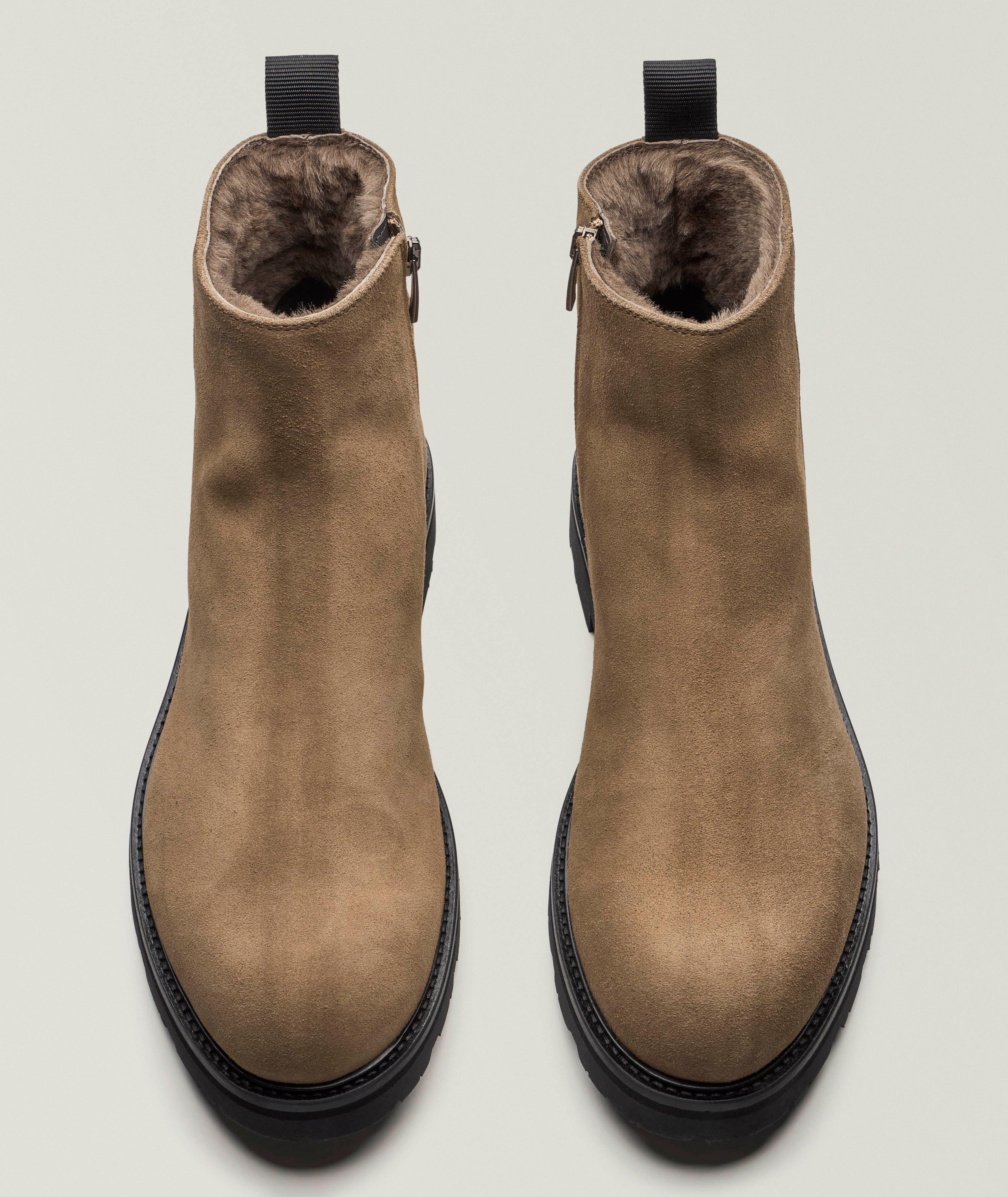 Lukas Shearling-Lined Suede Boots  image 1