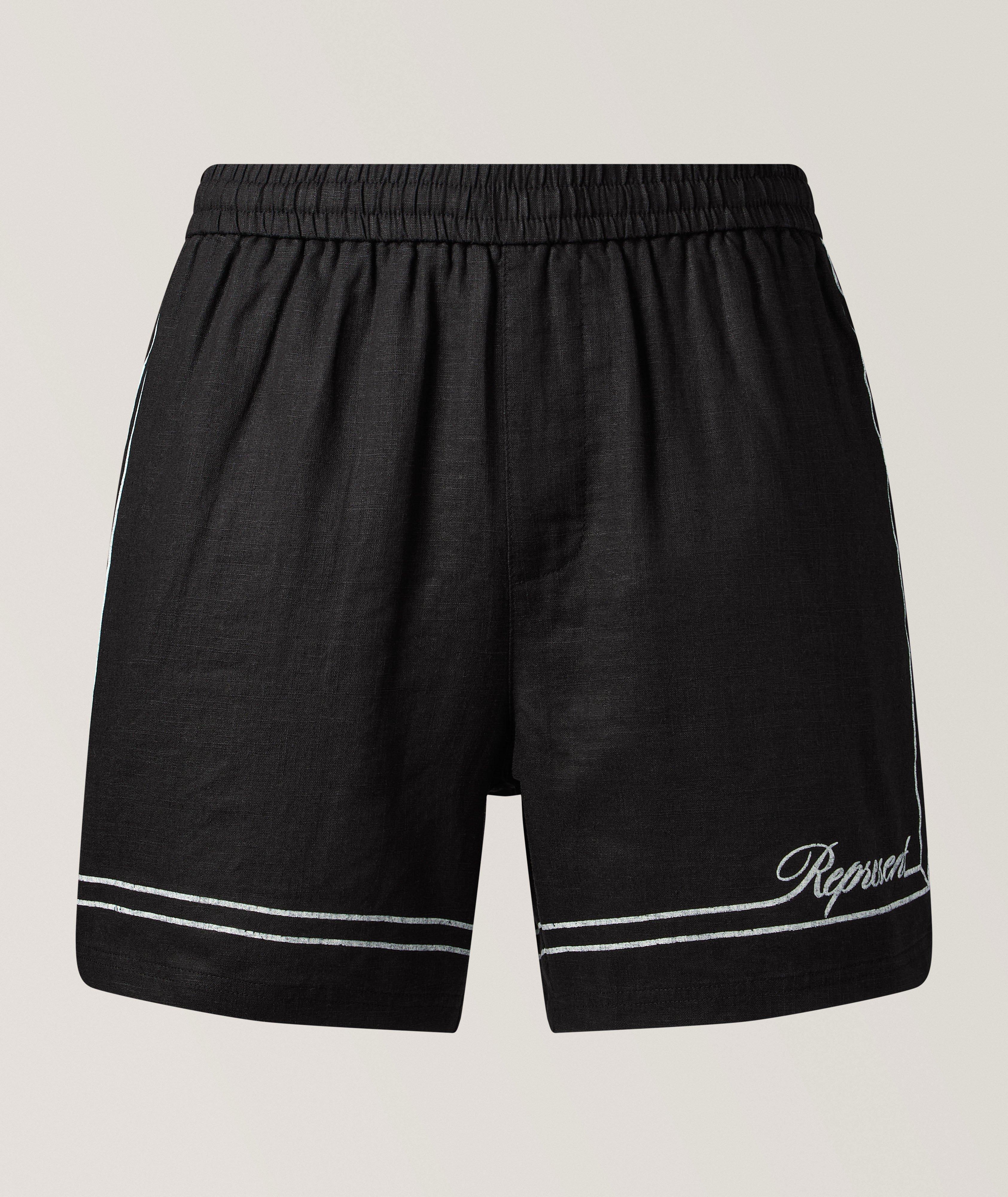 Represent Contrast Script Border Shorts