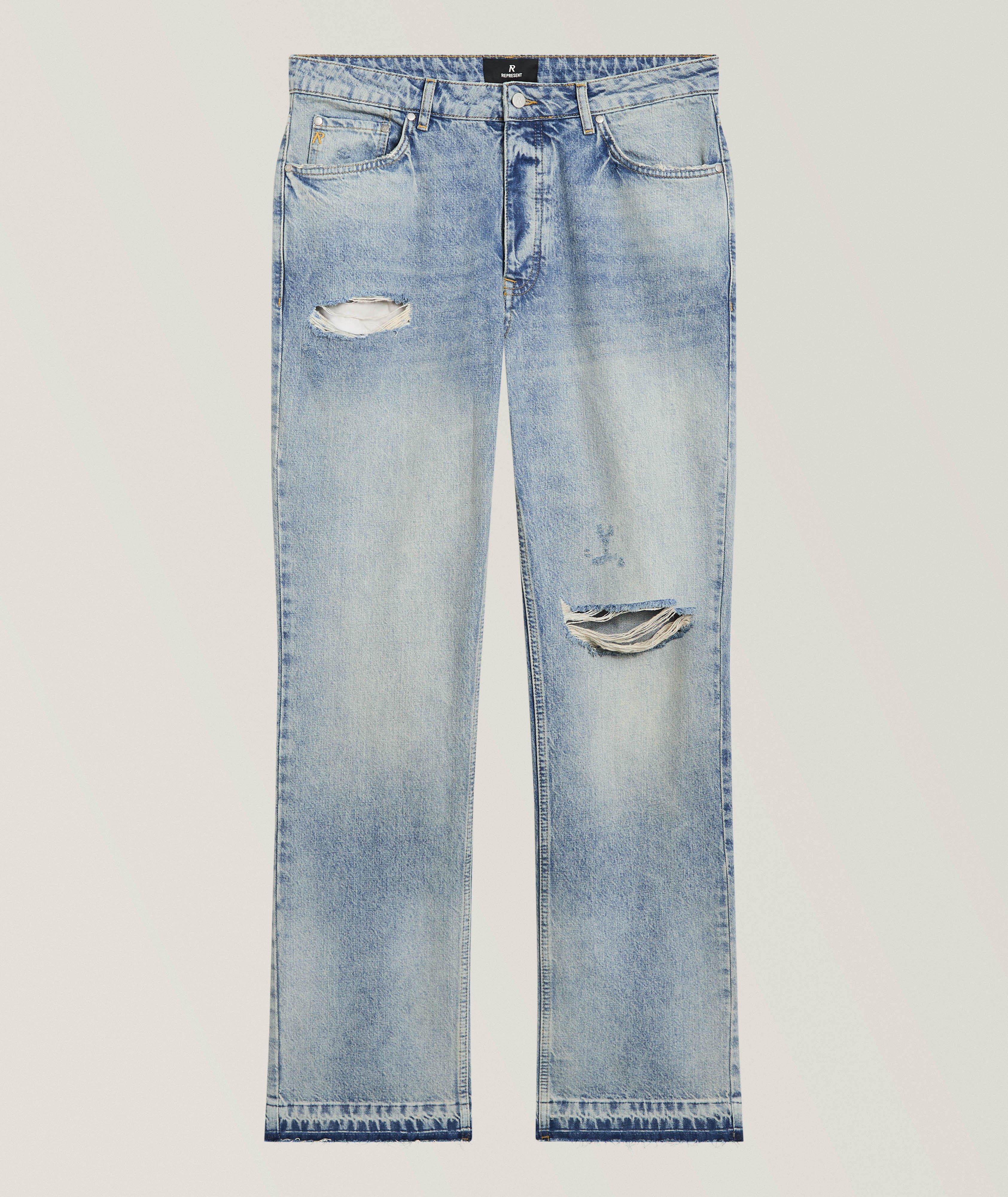 Represent Heaton Distressed Loose Straight Jeans 
