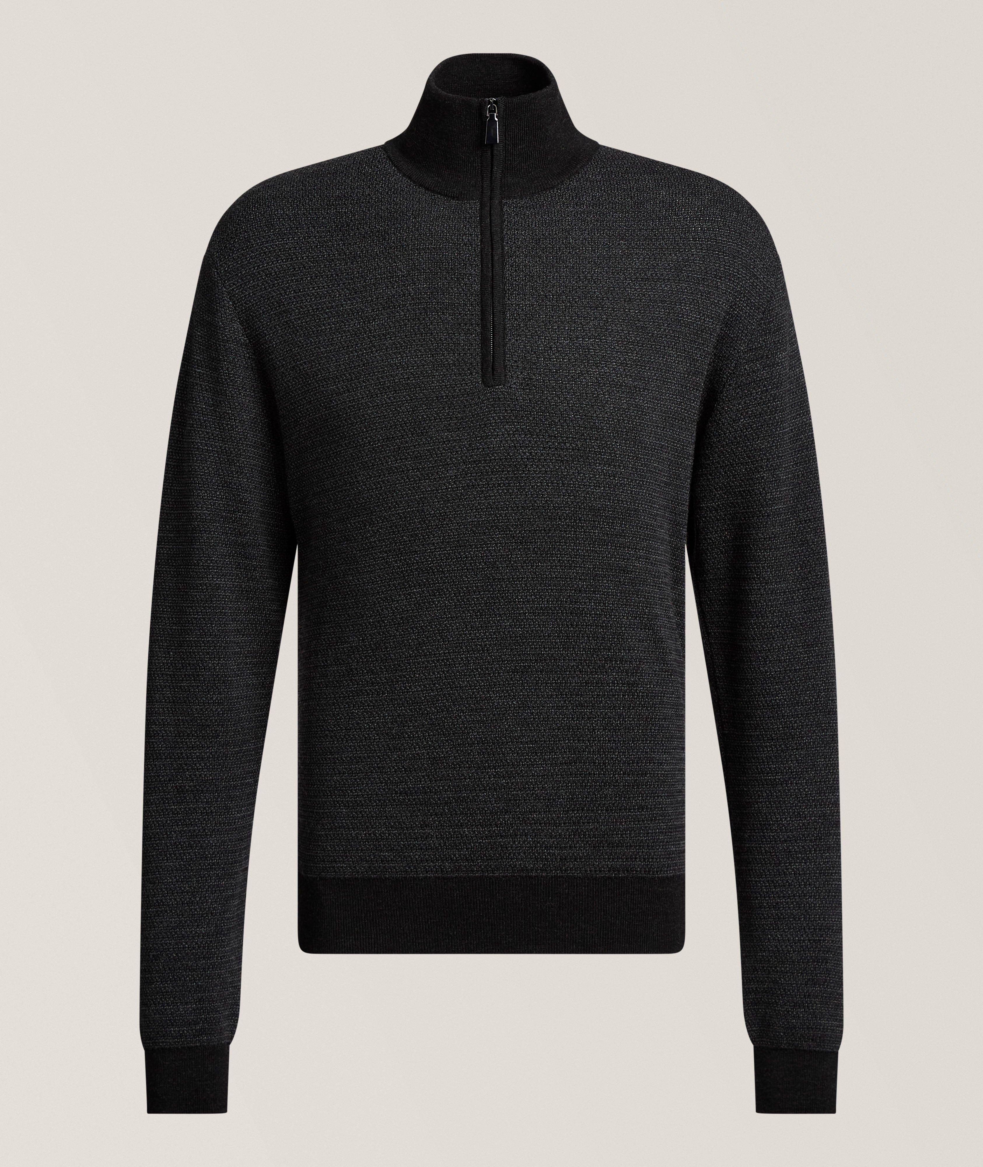 Frescobol Carioca FC LS BLK MRNO 1/4 ZP SWTR