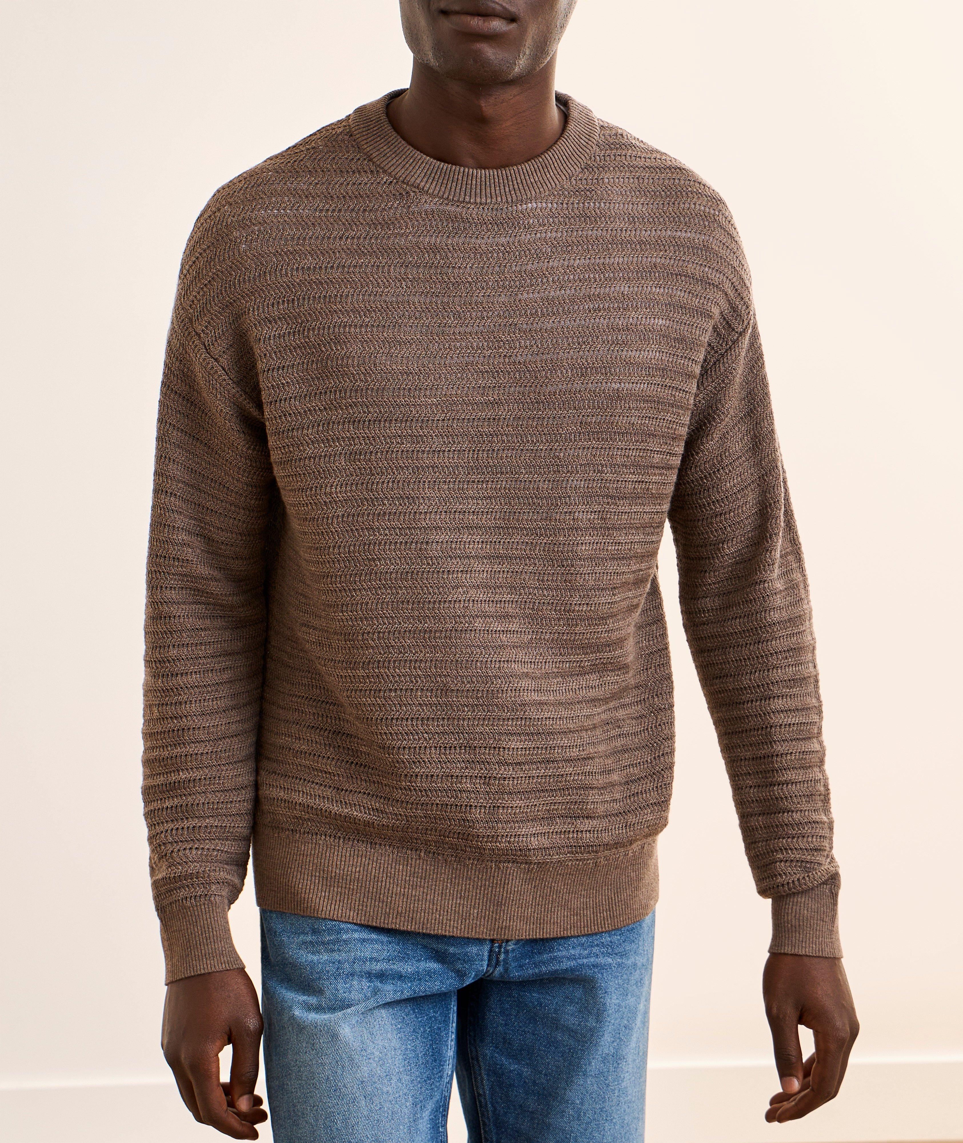 Pull laine mérinos texturée Jardim image 1