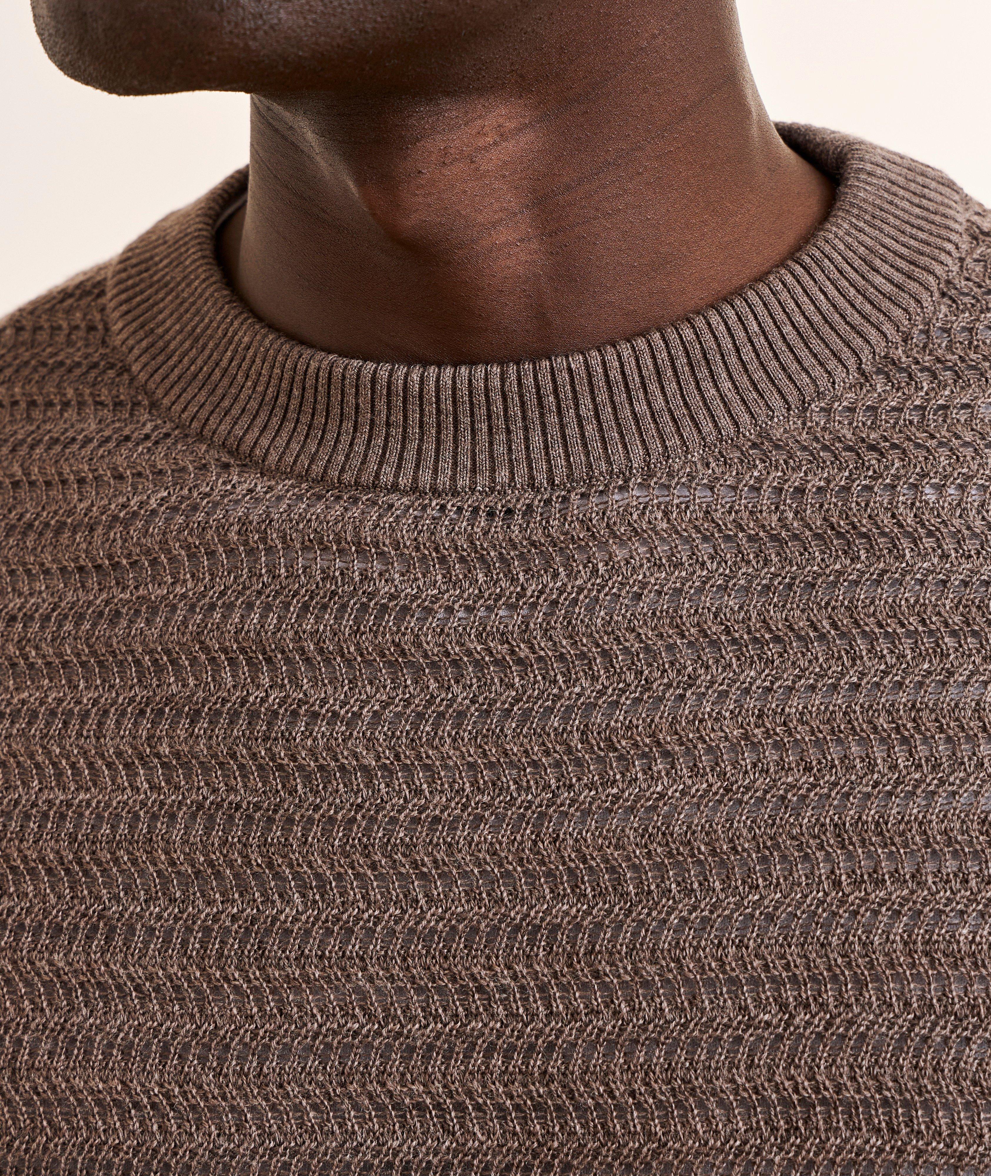 Pull laine mérinos texturée Jardim image 3