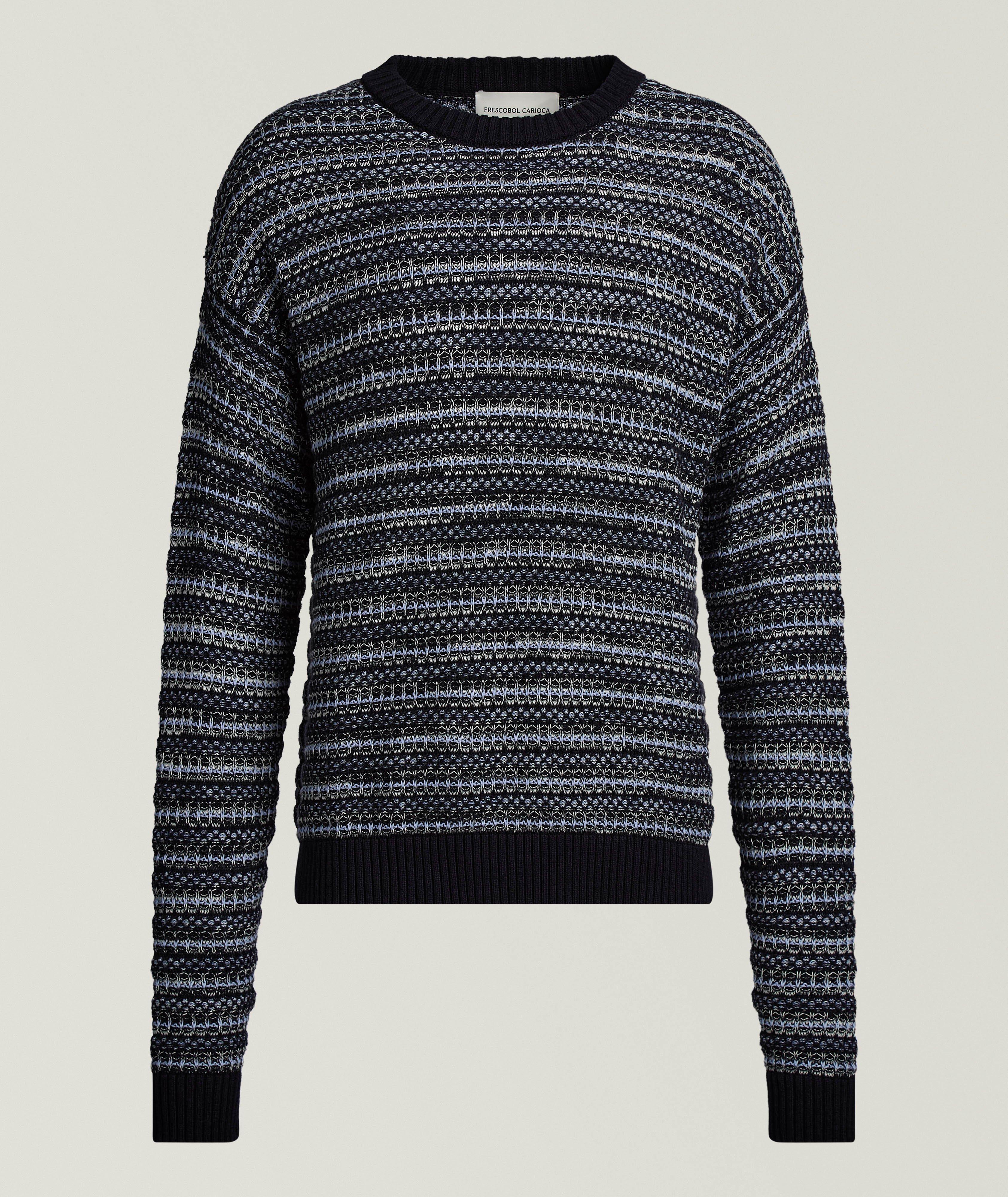 Jardim Striped Cotton-Cashmere Sweater image 0