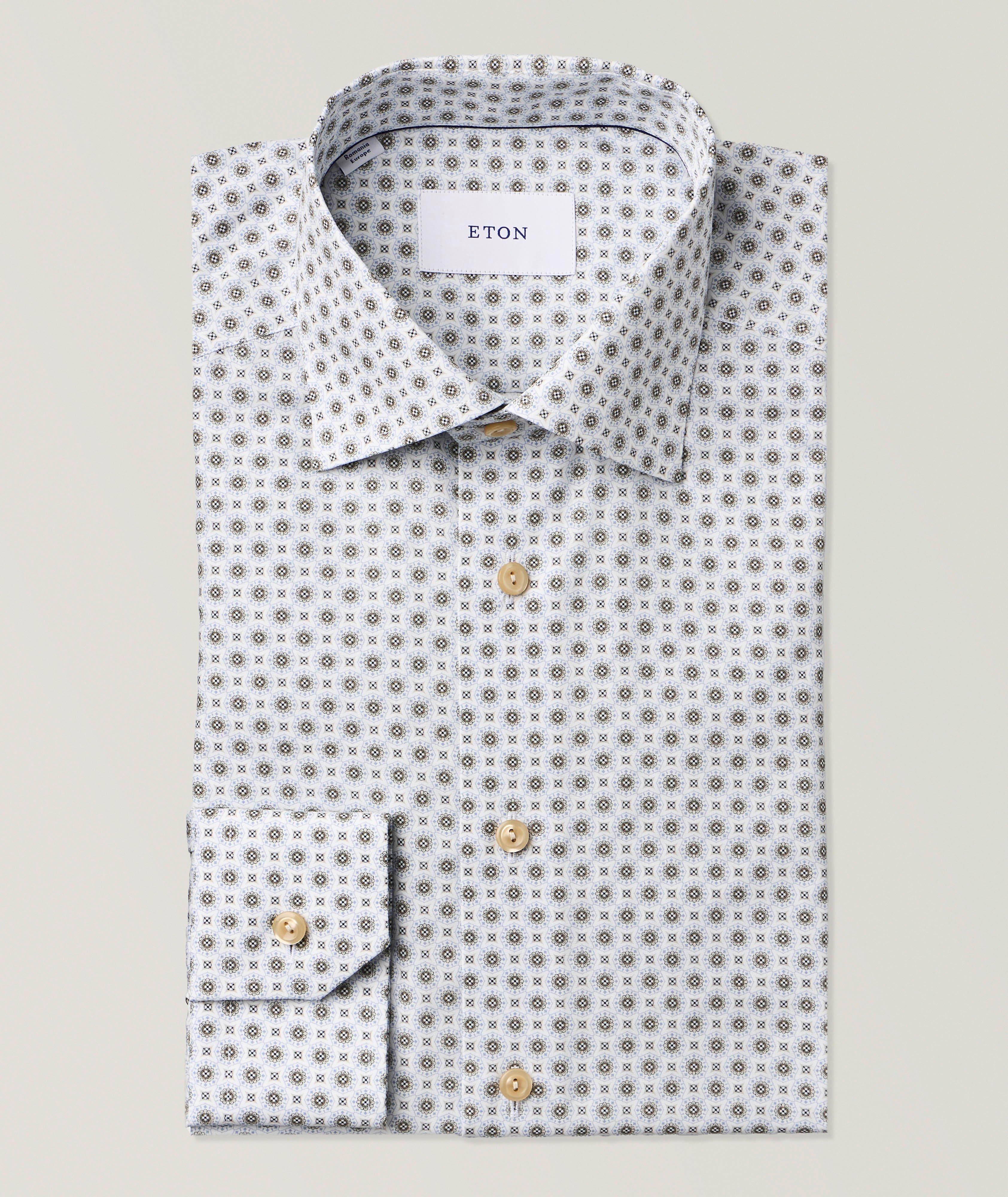 Eton Slim-Fit Geo Signature Twill Dress Shirt