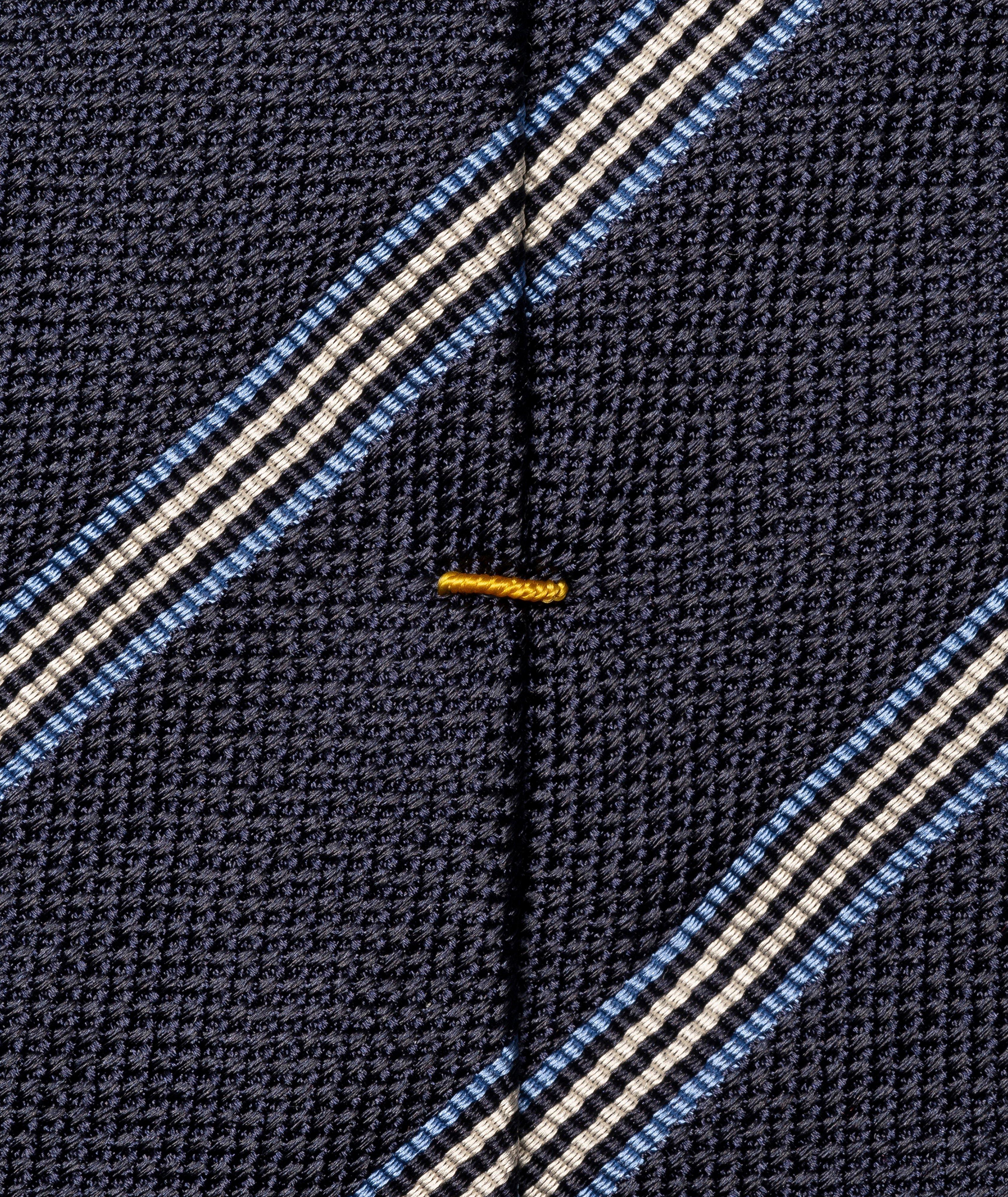 Striped Woven Silk Tie image 2