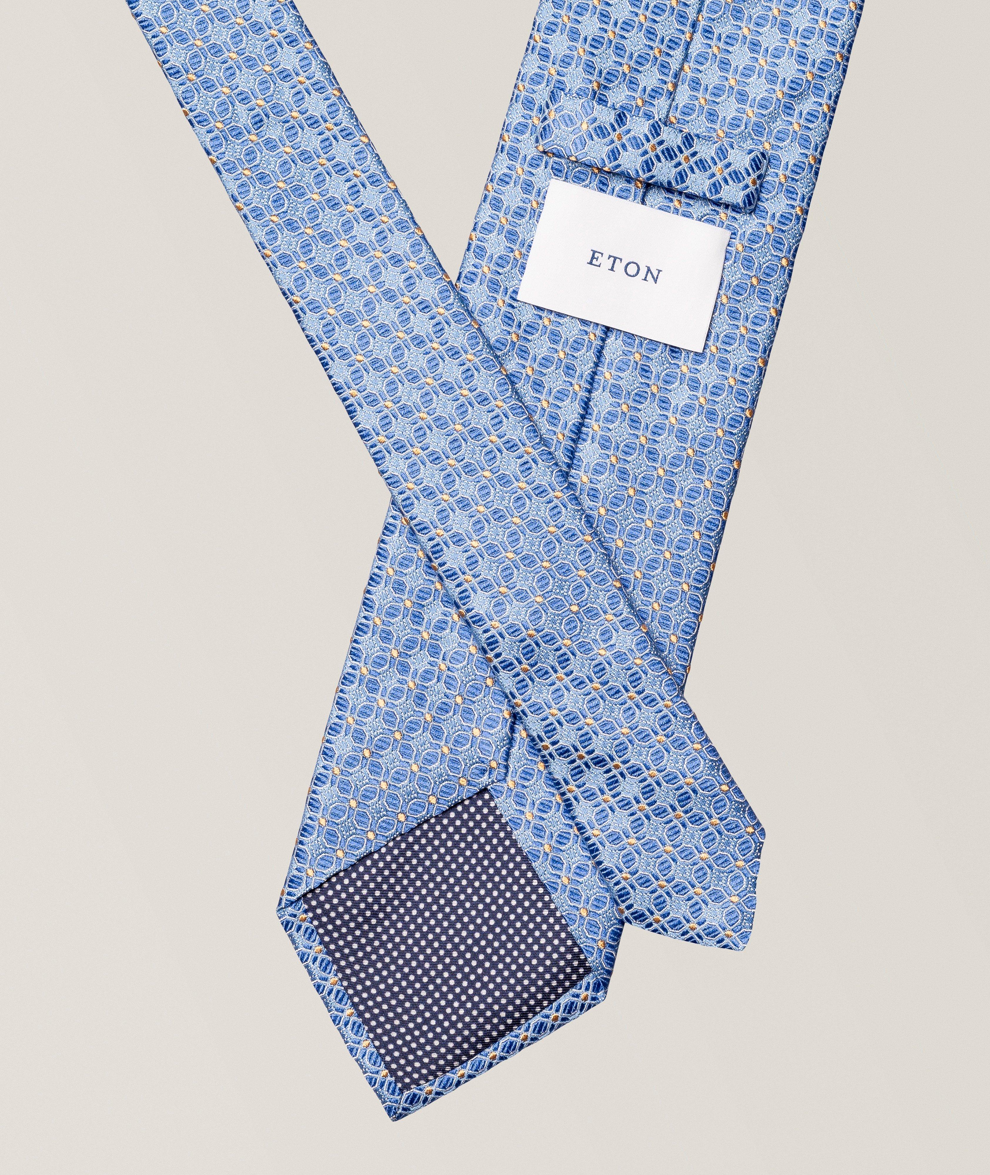 Medallion Woven Silk Tie image 1