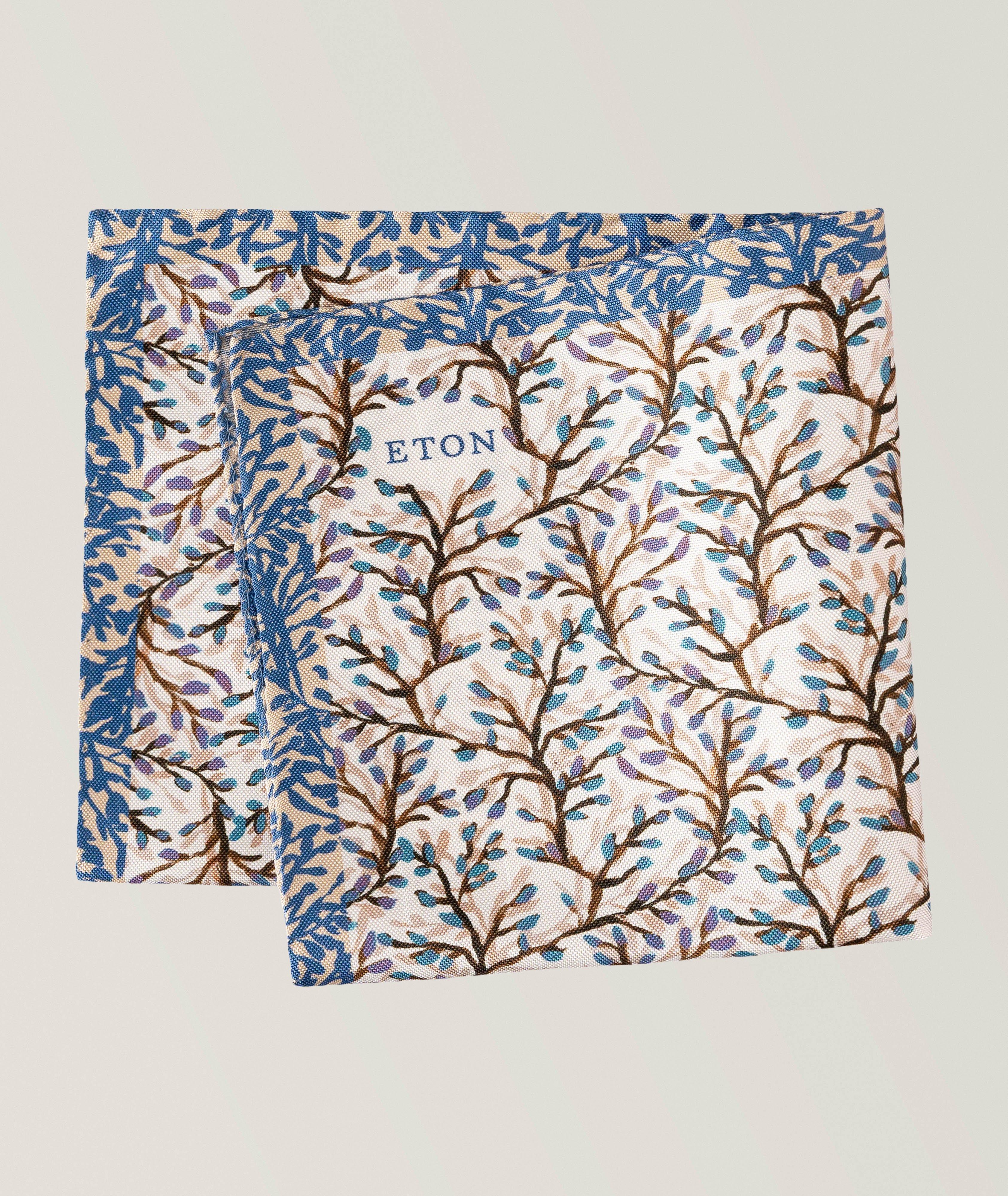 Foliage Oxford Silk Pocket Square image 1